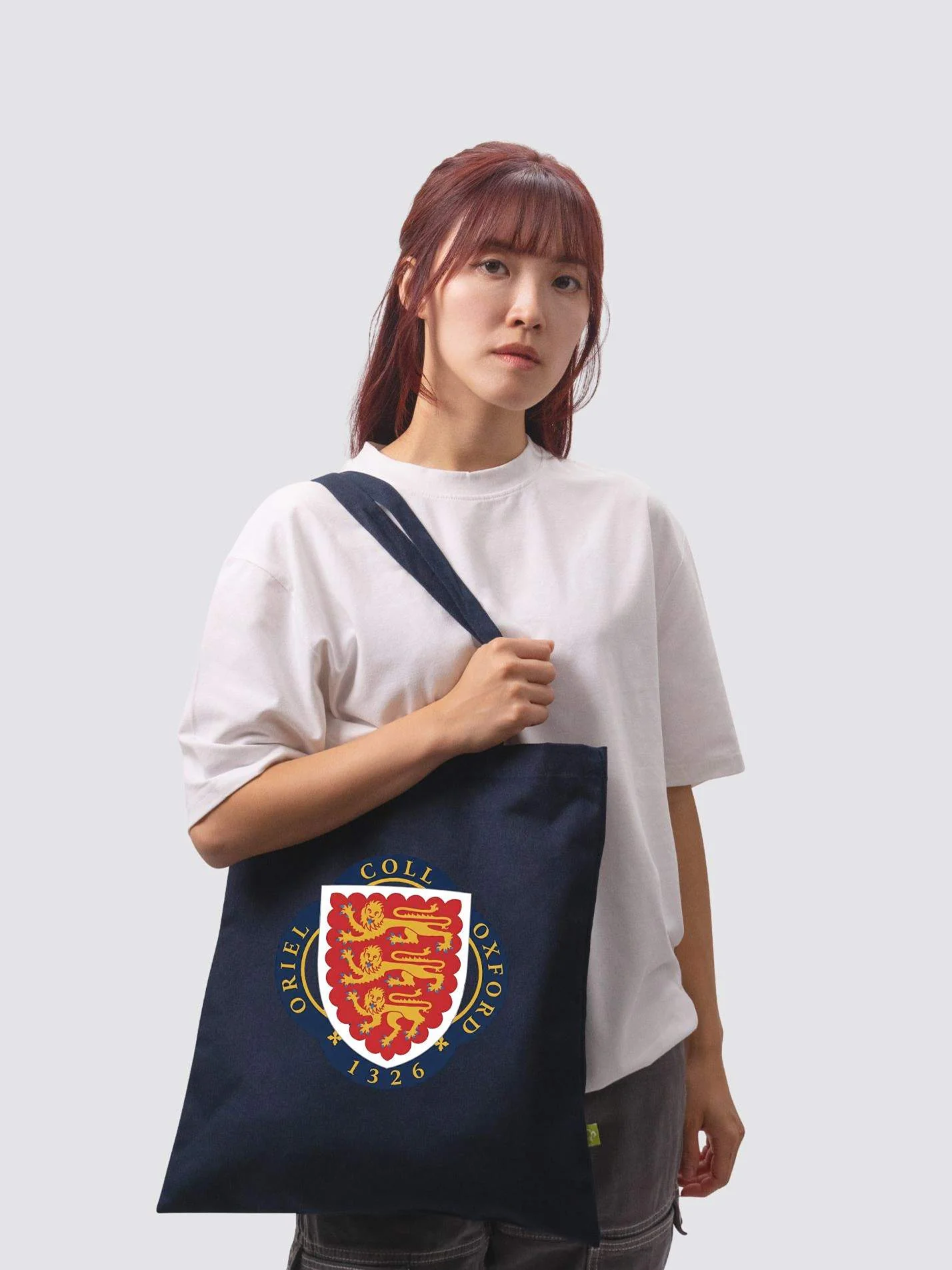 700th Anniversary Oriel College Oxford MCR Organic Cotton Printed Tote Bag - Image 2