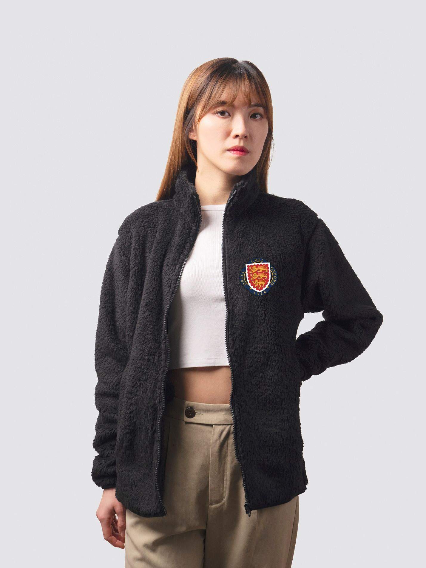 700th Anniversary Oriel College Oxford MCR Unisex Sherpa Fleece Zipped Jacket