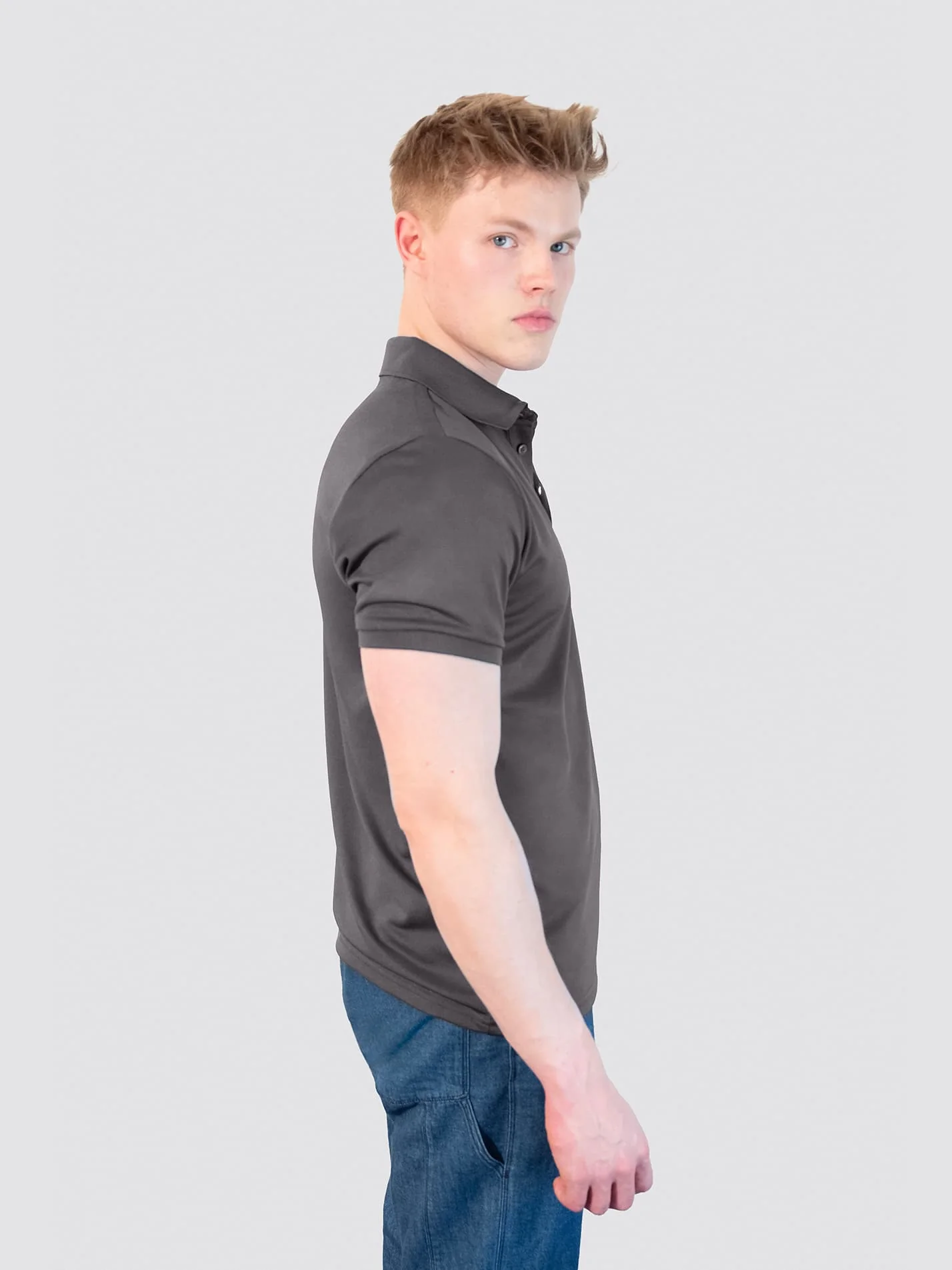 BLYM Instructor Team Sustainable Men's Polo Shirt - Image 7