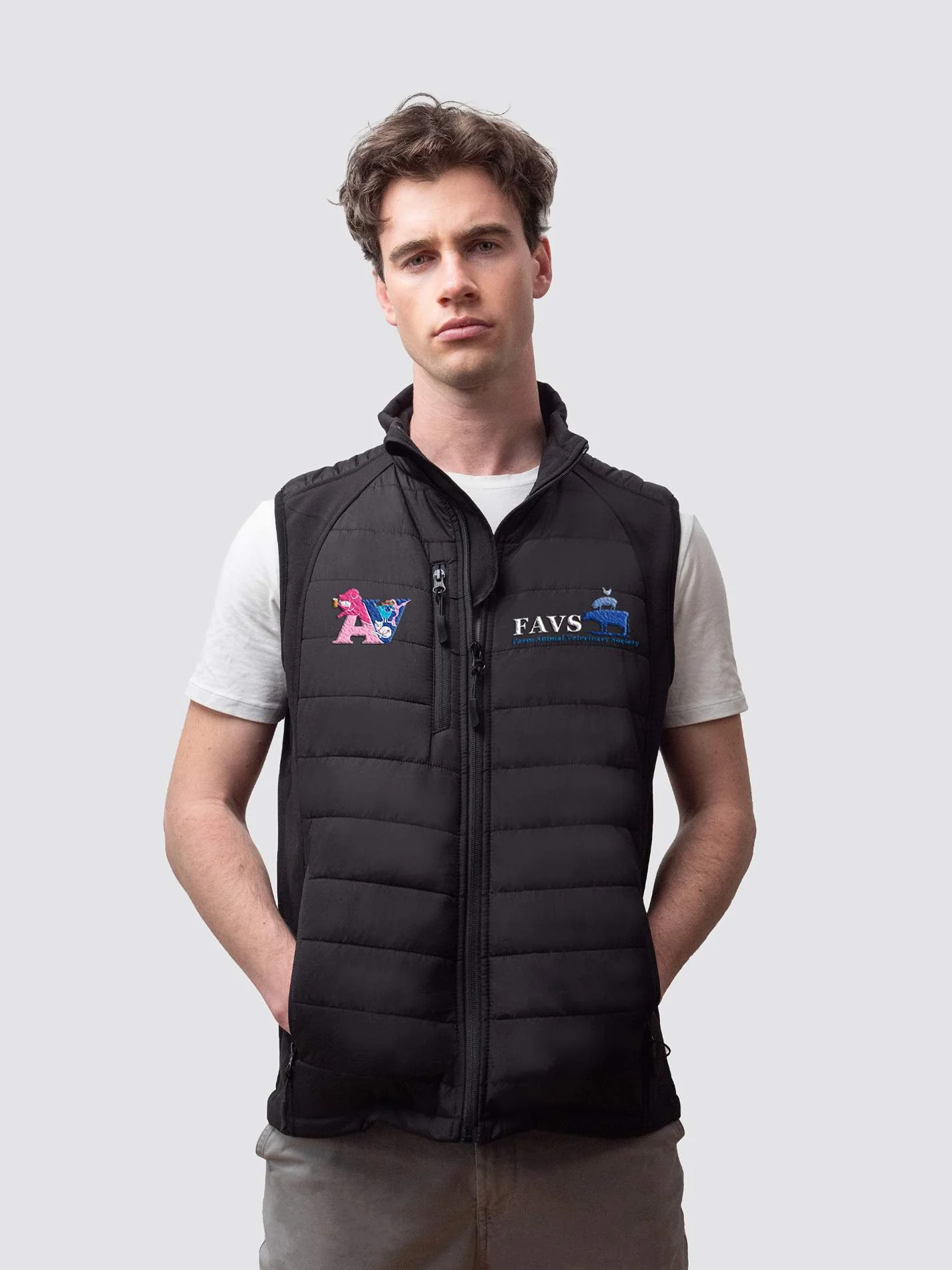 ABER VET FAVS Sustainable Unisex Gilet Puffer - Image 2