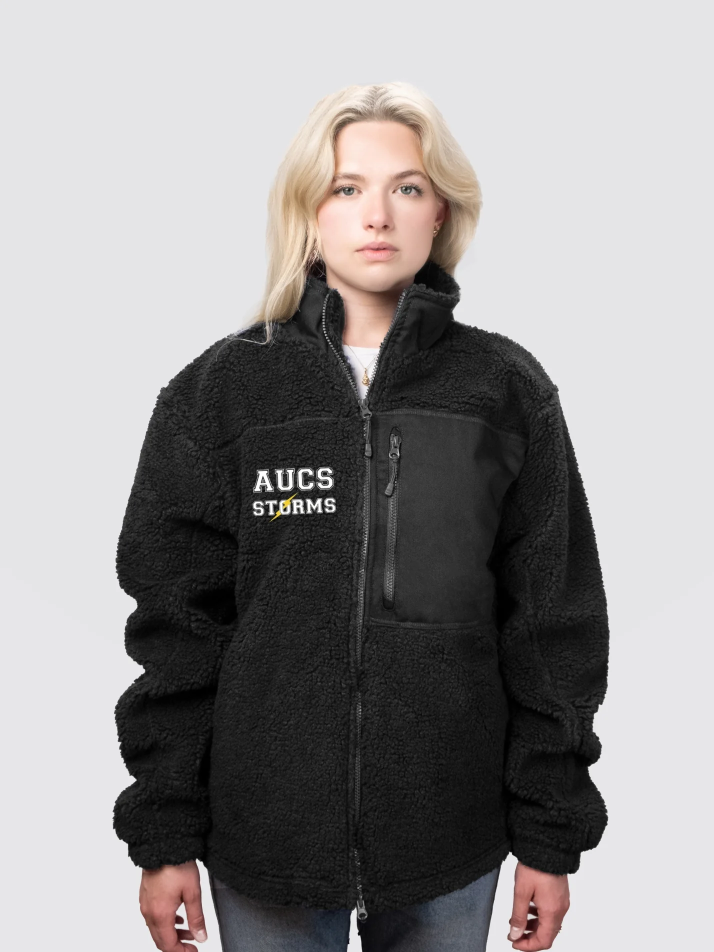 Aberdeen Cheerleading Unisex Fluffy Sherpa Fleece Jacket