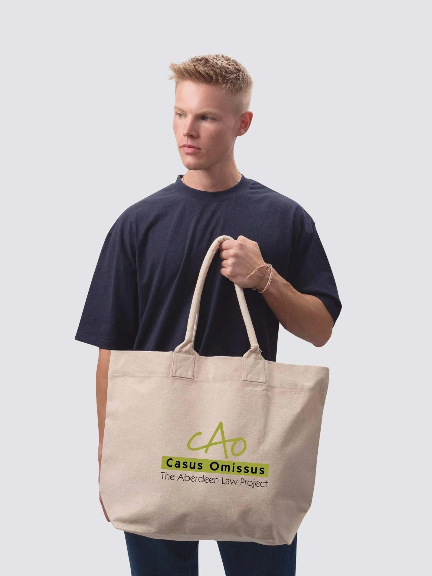 Aberdeen Law Project Cotton Canvas Printed Shopper Bag - Image 2