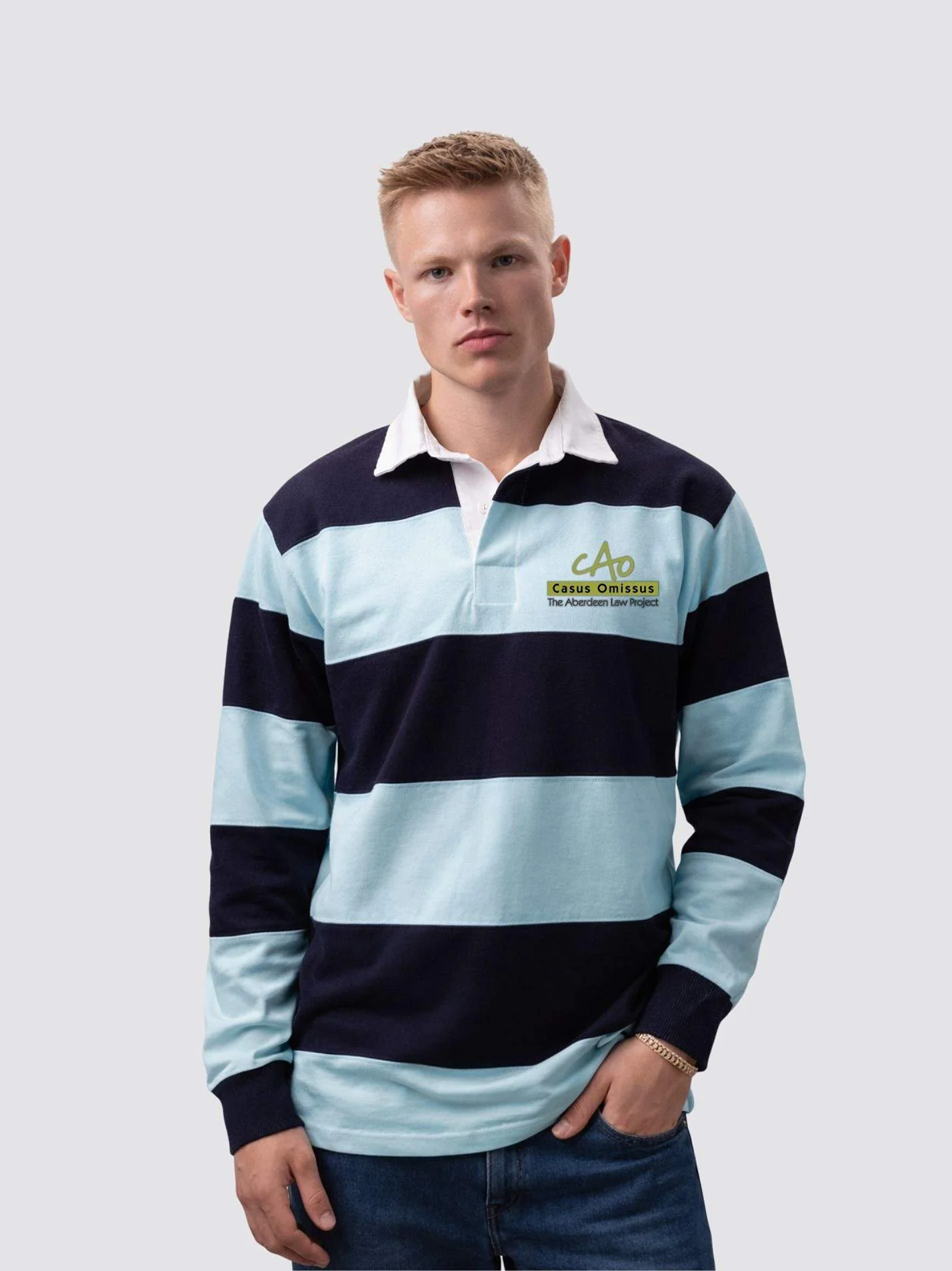 Aberdeen Law Project Unisex Striped Rugby Shirt - Image 6