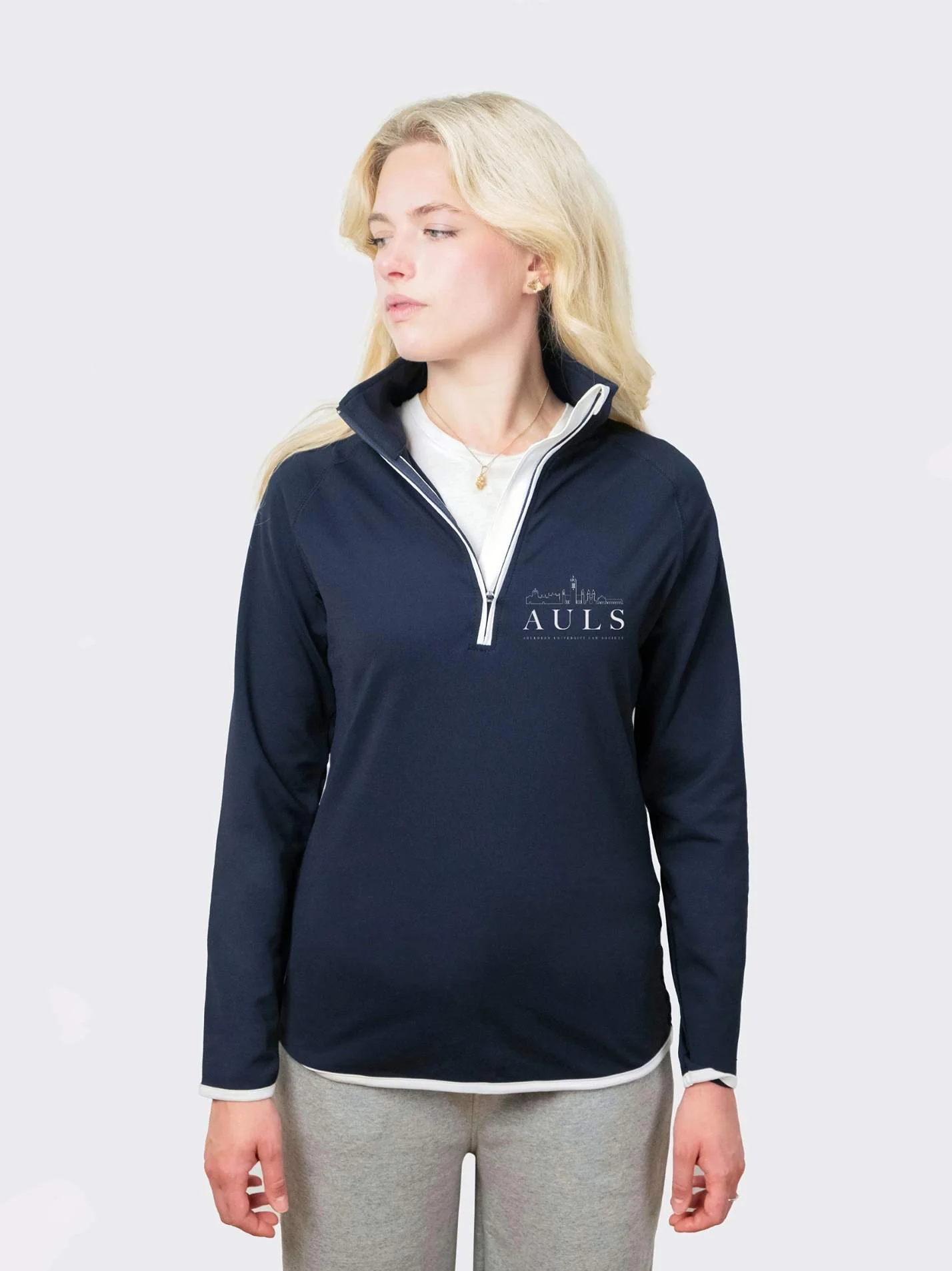 Aberdeen Law Society Ladies Performance 1/4 Zip Sweatshirt