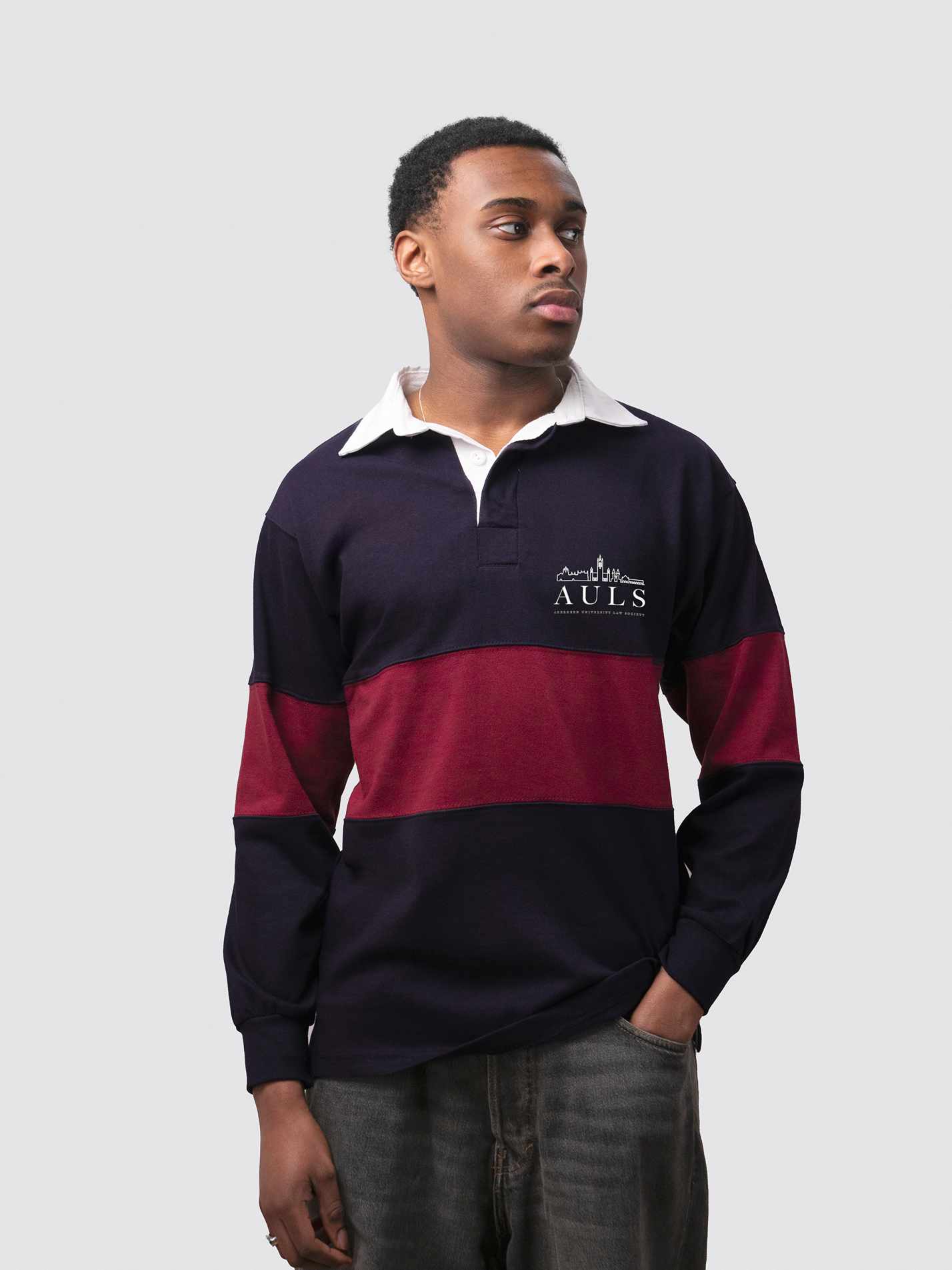 Aberdeen Law Society Unisex Panelled Rugby Shirt