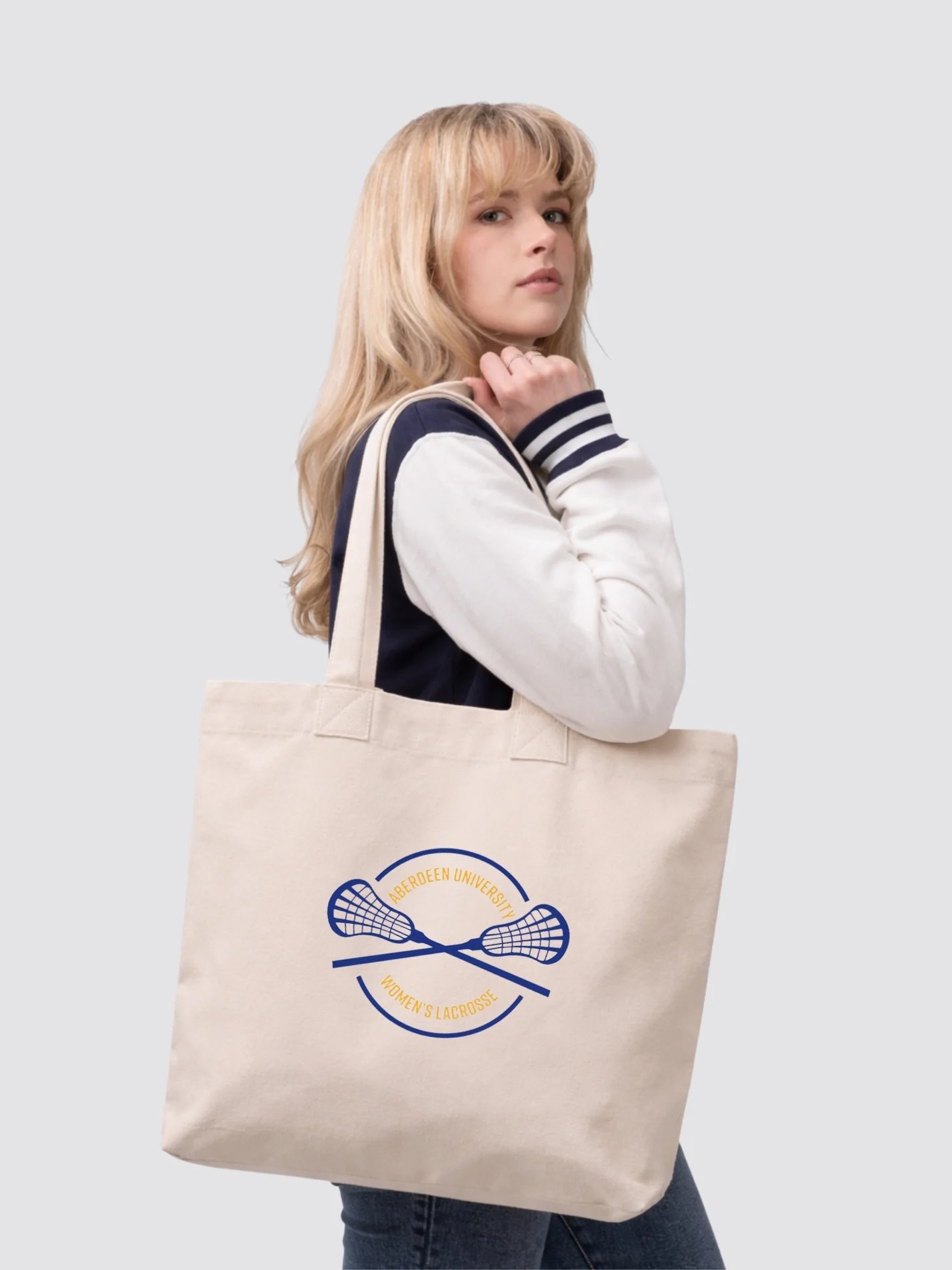 Aberdeen Women's Lacrosse Cotton Canvas Printed Shopper Bag
