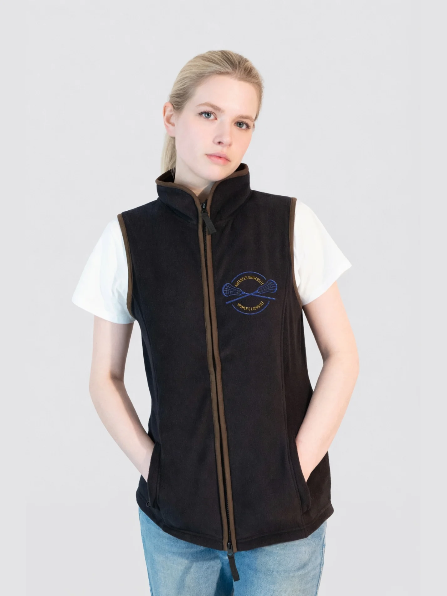 Aberdeen Women's Lacrosse Ladies Heritage Gilet Fleece - Image 3