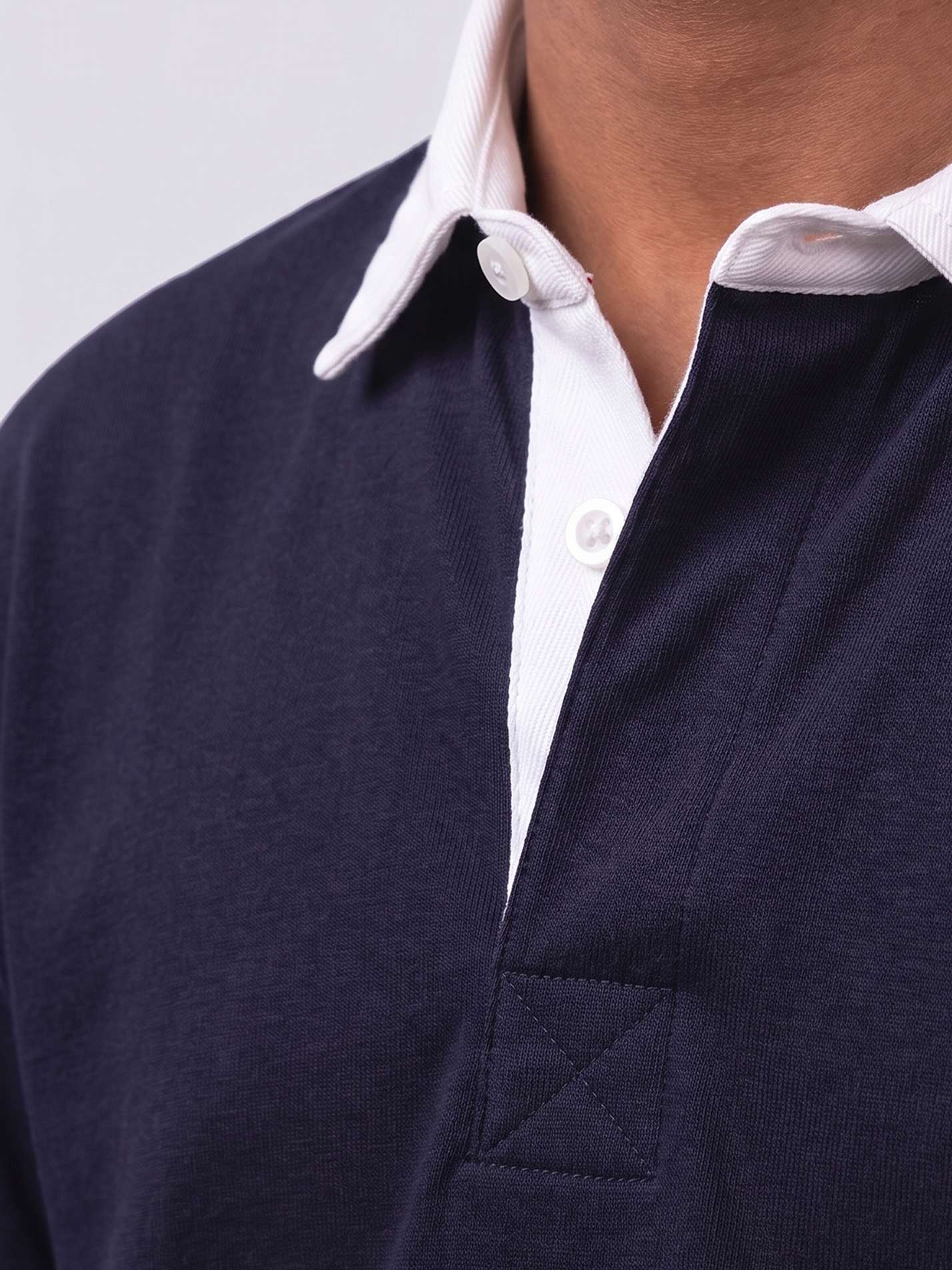 Abraham House Men's Panelled Rugby Shirt - Image 4