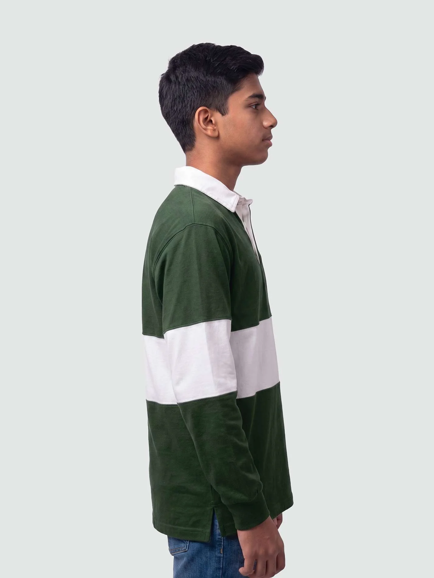 Abraham House Men's Panelled Rugby Shirt - Image 6