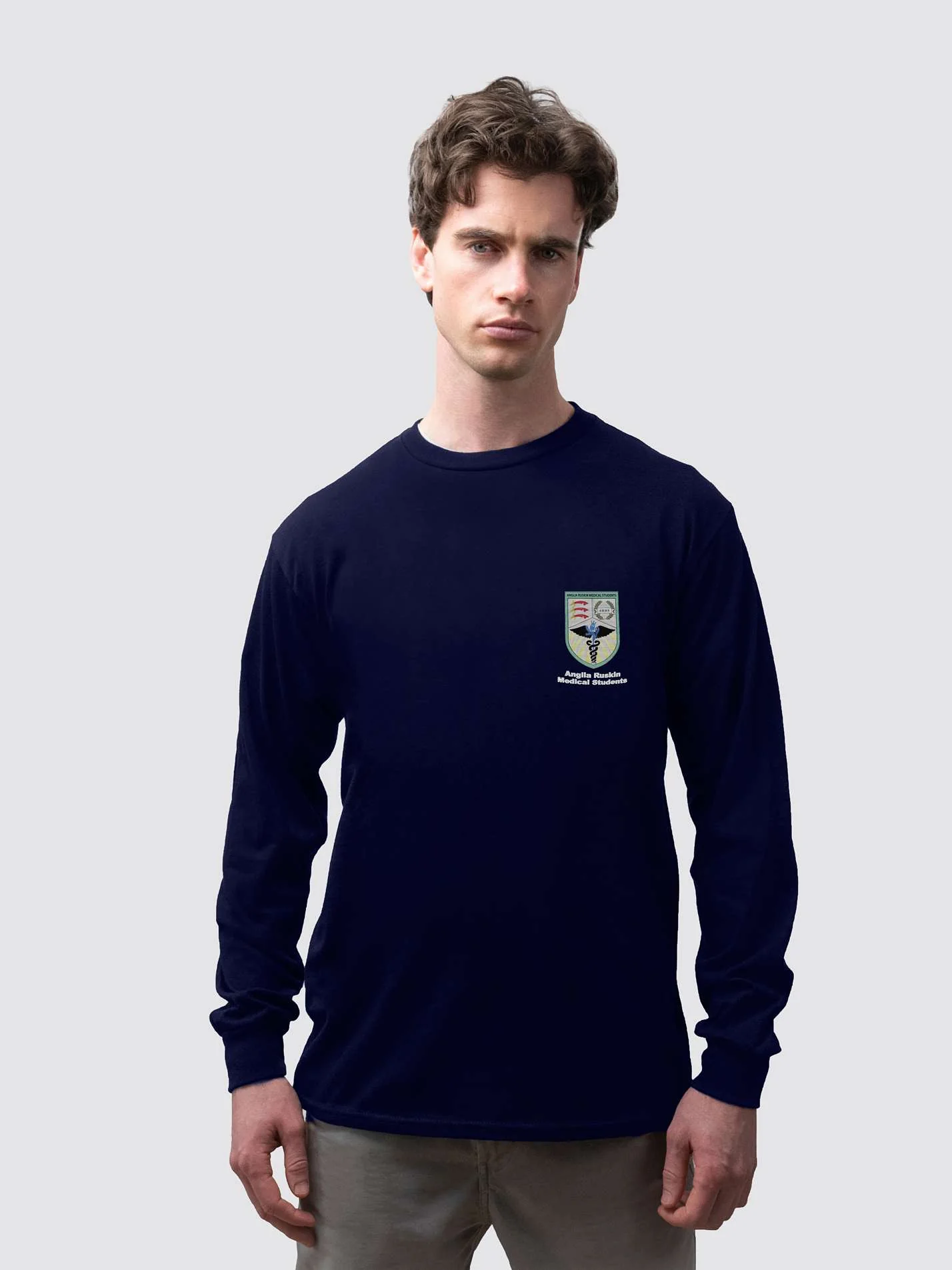 Anglia Ruskin Medical Students Unisex Cotton Long Sleeve T-Shirt