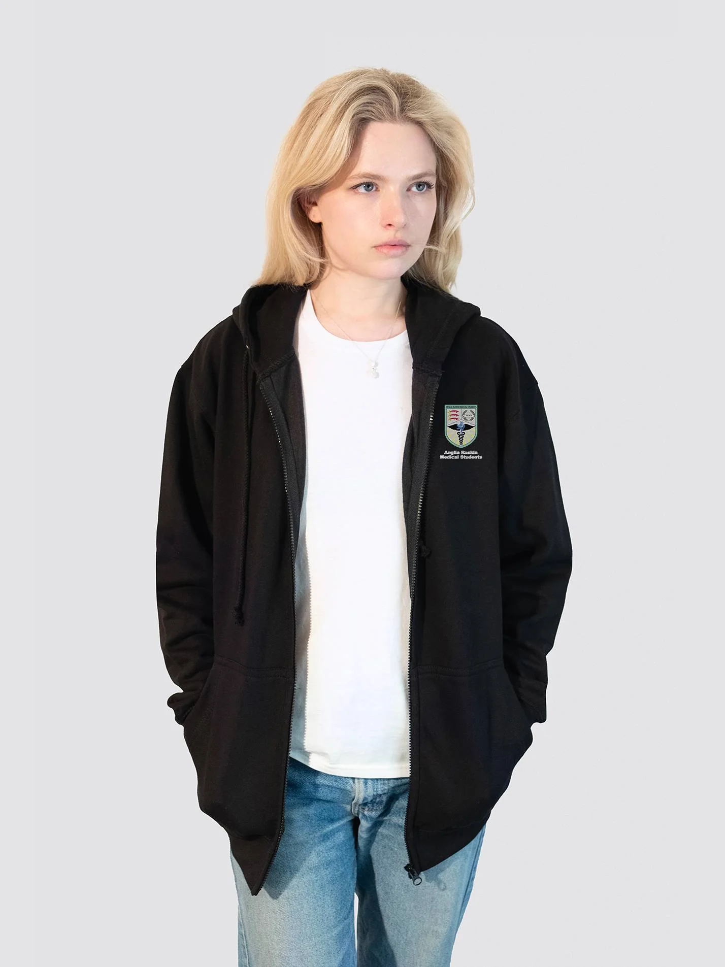 Anglia Ruskin Medical Students Zip-Up Unisex Hoodie