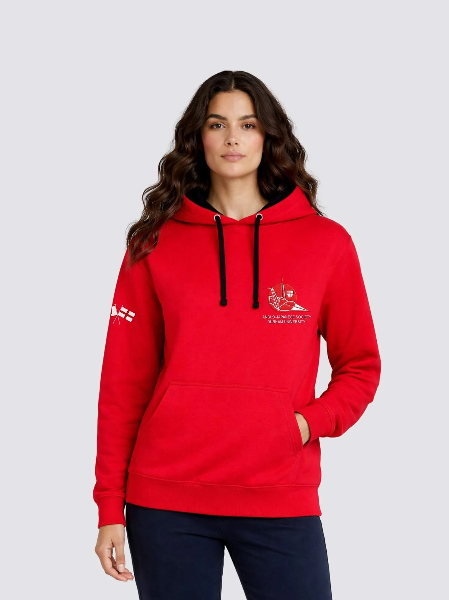 Anglo-Japanese Society Contrast Hoodie - Image 3