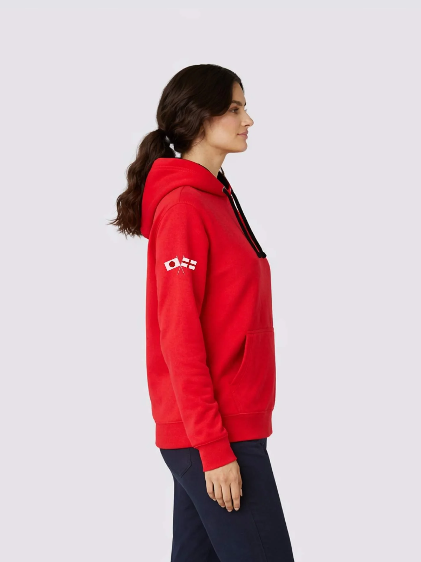 Anglo-Japanese Society Contrast Hoodie - Image 4