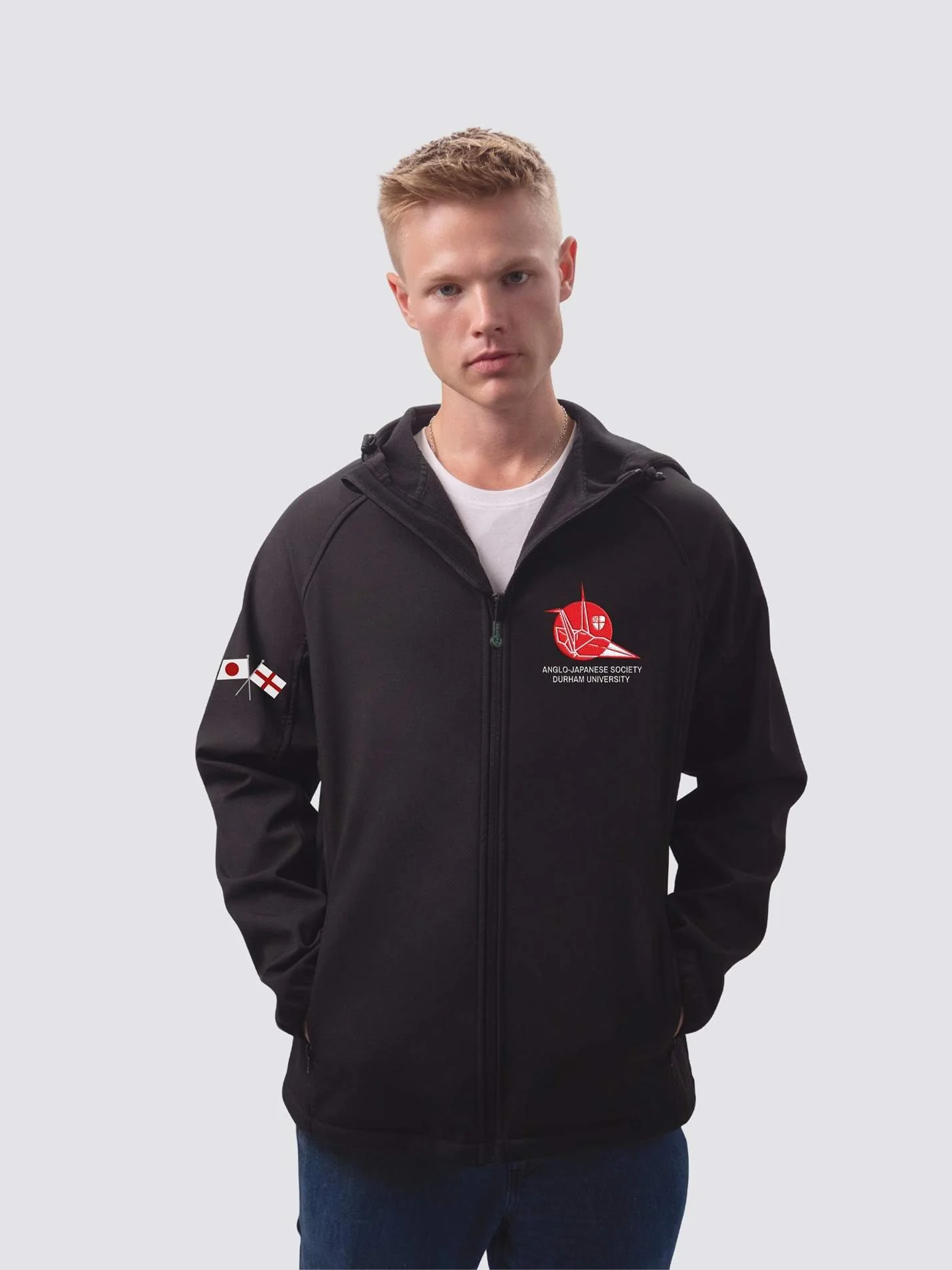 Anglo-Japanese Society Sustainable Men’s Hooded Soft Shell Jacket
