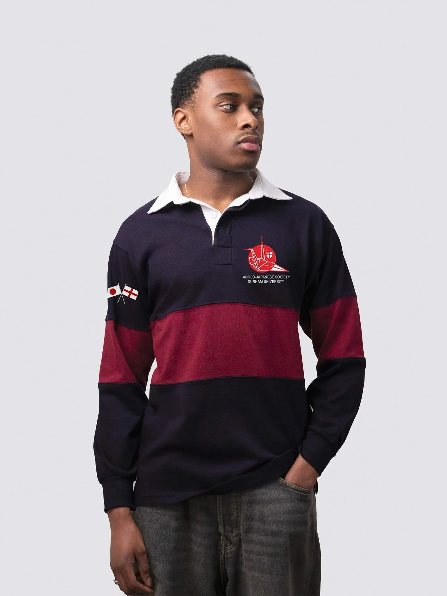 Anglo-Japanese Society Unisex Panelled Rugby Shirt