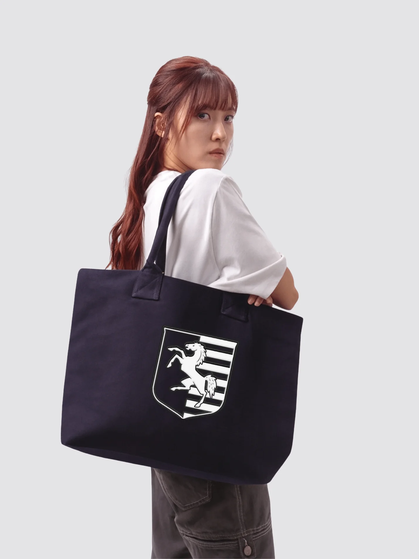 Ashdown Hall Cotton Canvas Printed Shopper Bag - Image 2