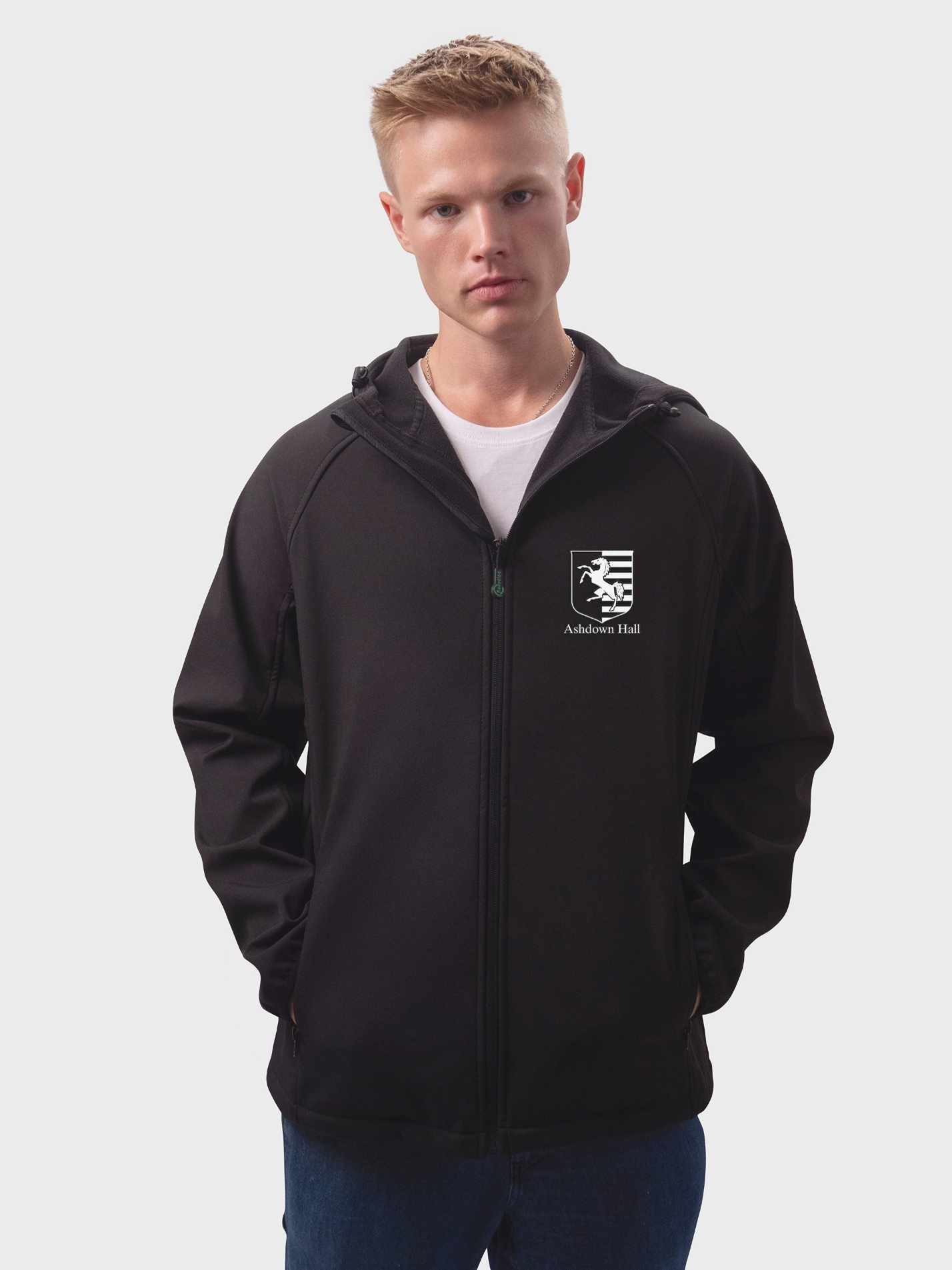 Ashdown Hall Sustainable Men’s Hooded Soft Shell Jacket