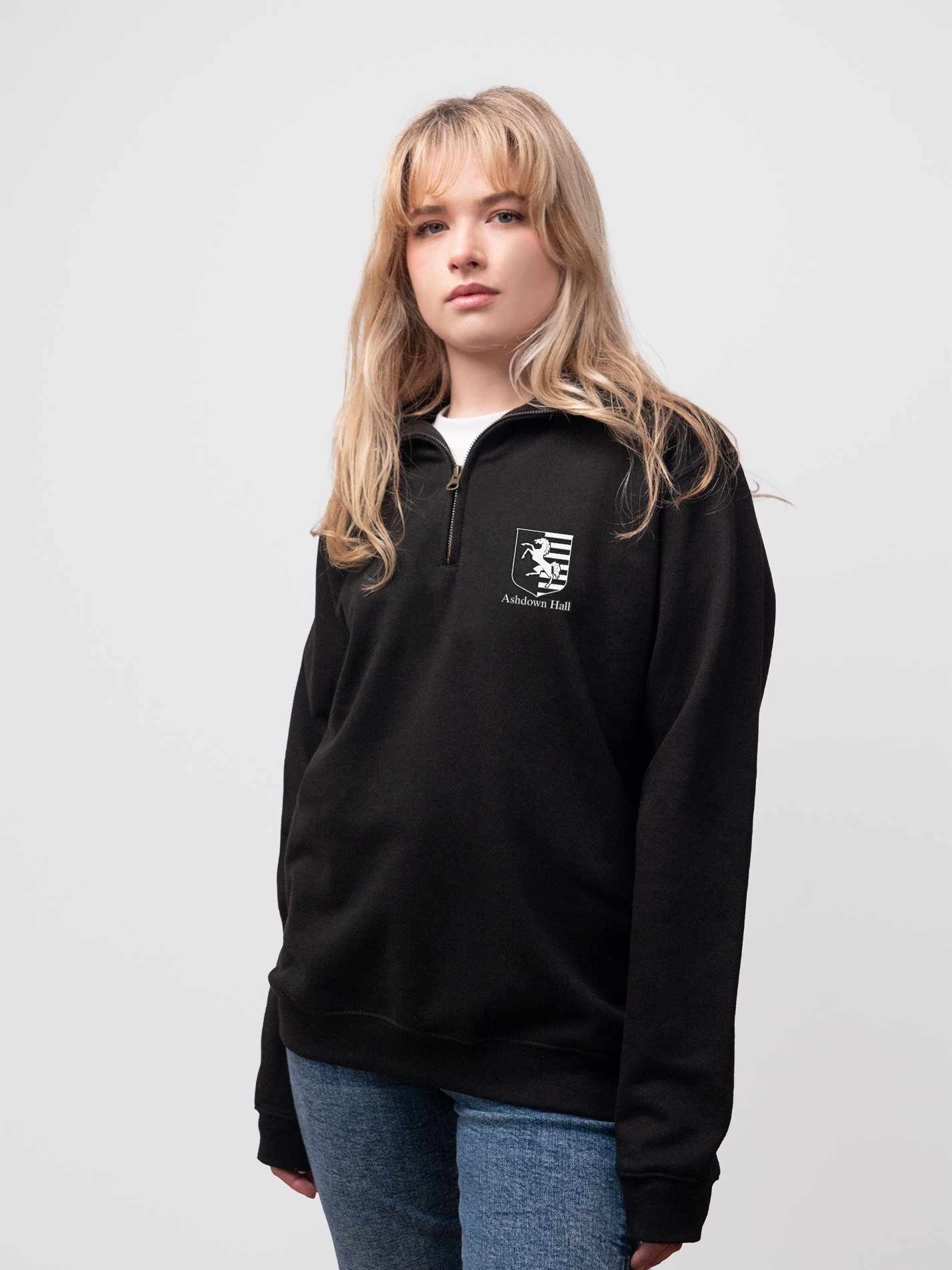 Ashdown Hall Unisex 1/4 Zip Sweatshirt