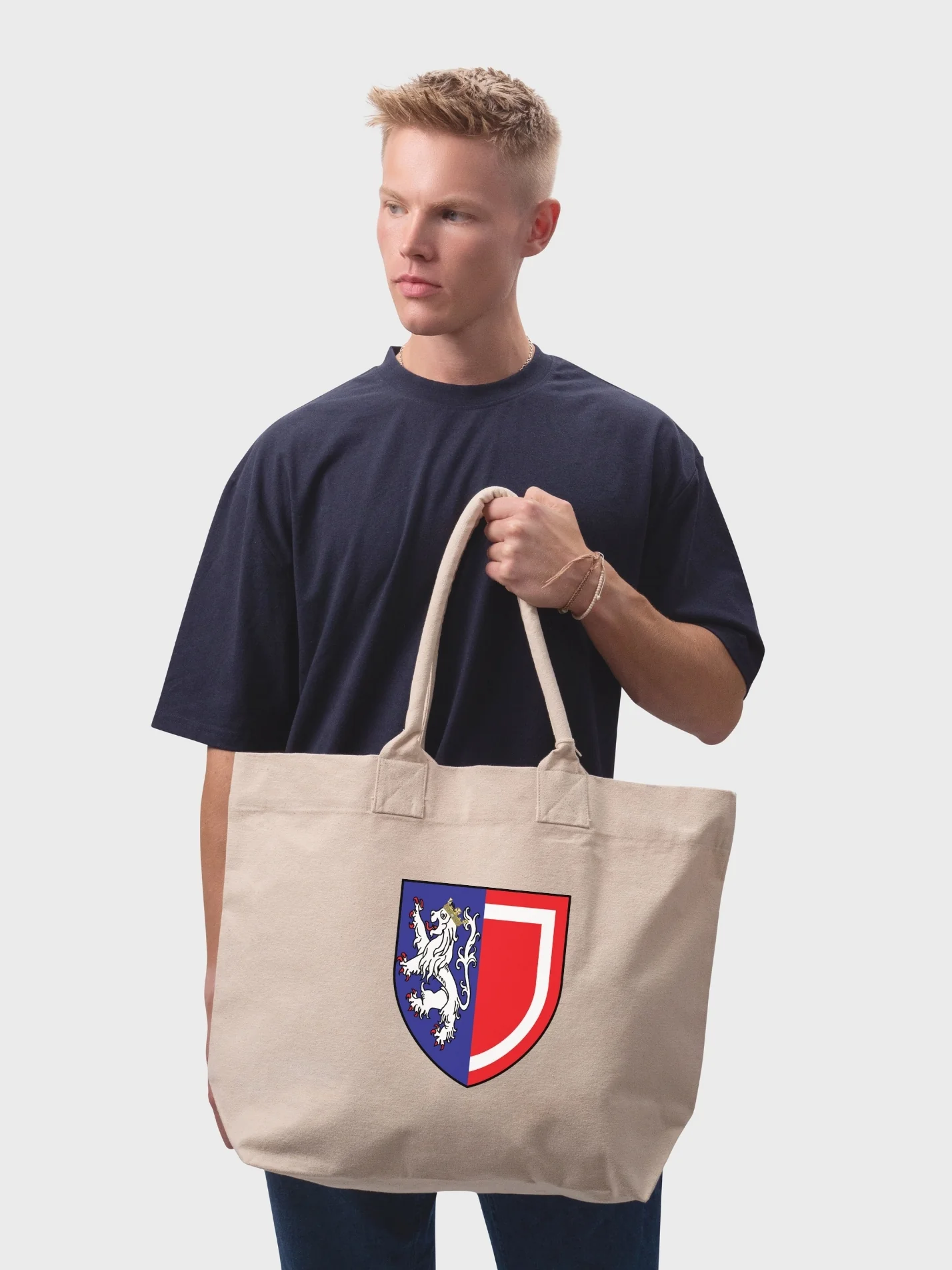 Balliol College Oxford MCR Cotton Canvas Printed Shopper Bag