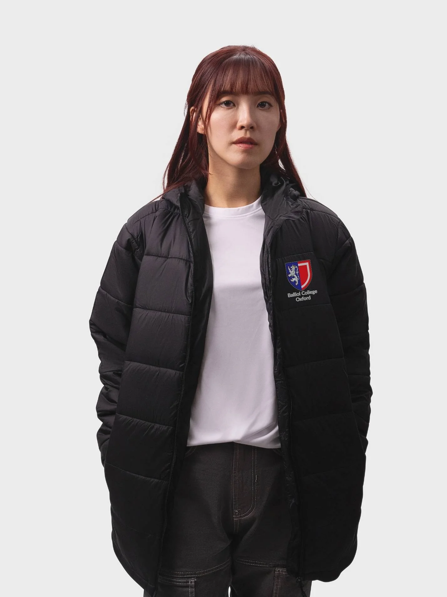 Balliol College Oxford MCR Sustainable Unisex Hooded Puffer Jacket