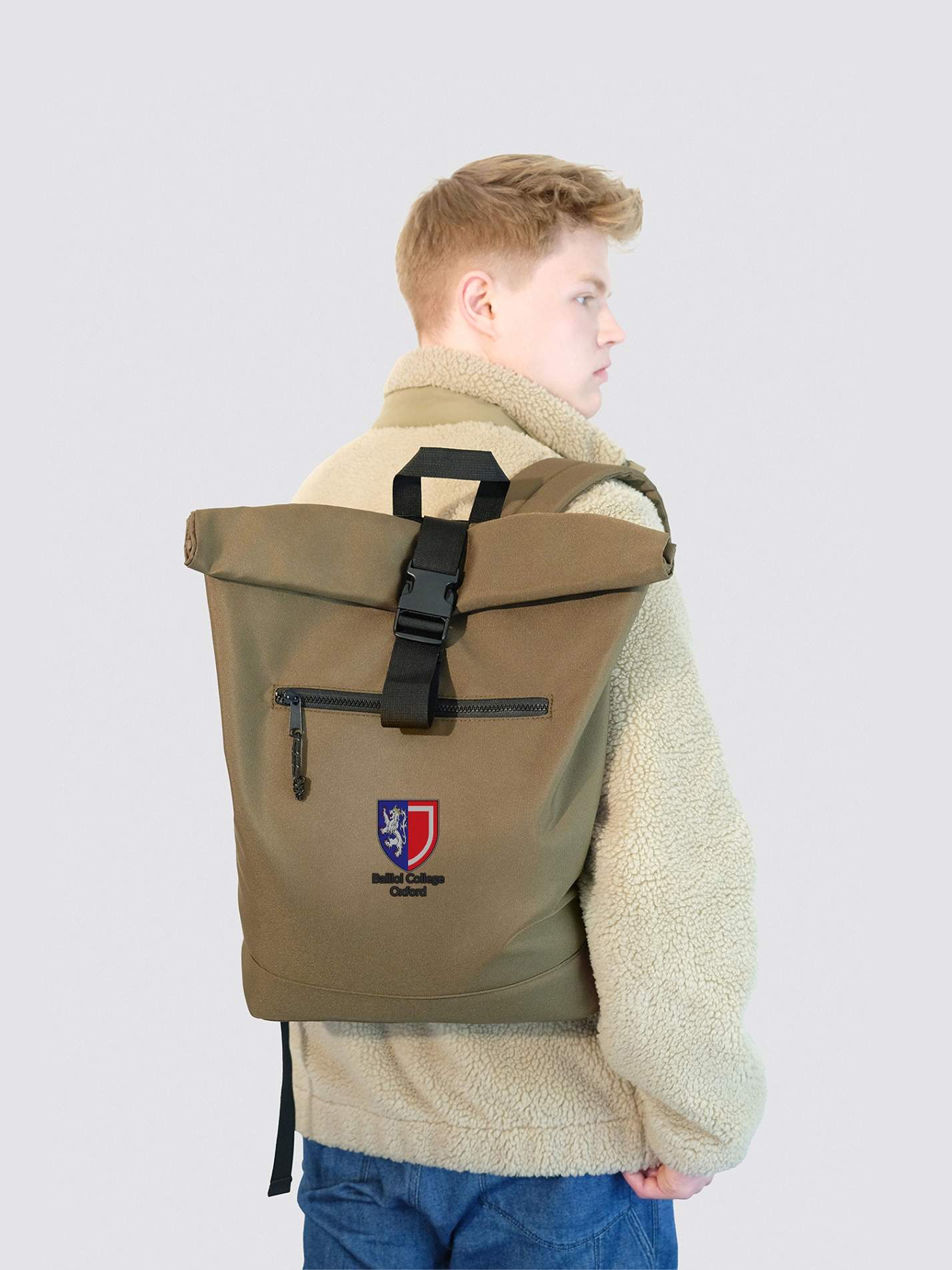 Balliol College Oxford MCR Roll Top Backpack - Image 7