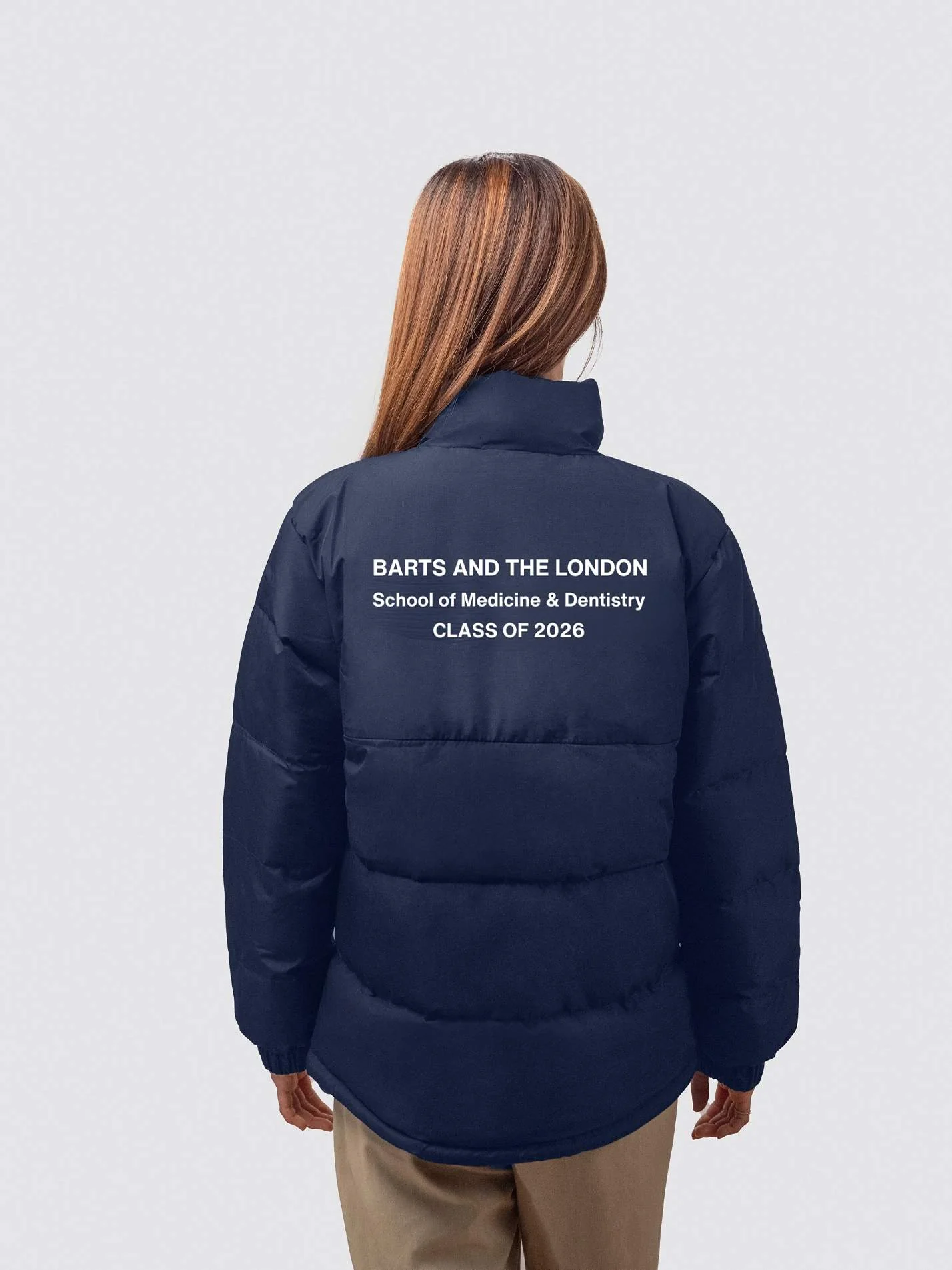 Barts and The London School of Medicine & Dentistry Class of 2026 Ladies Puffer Jacket - Image 3