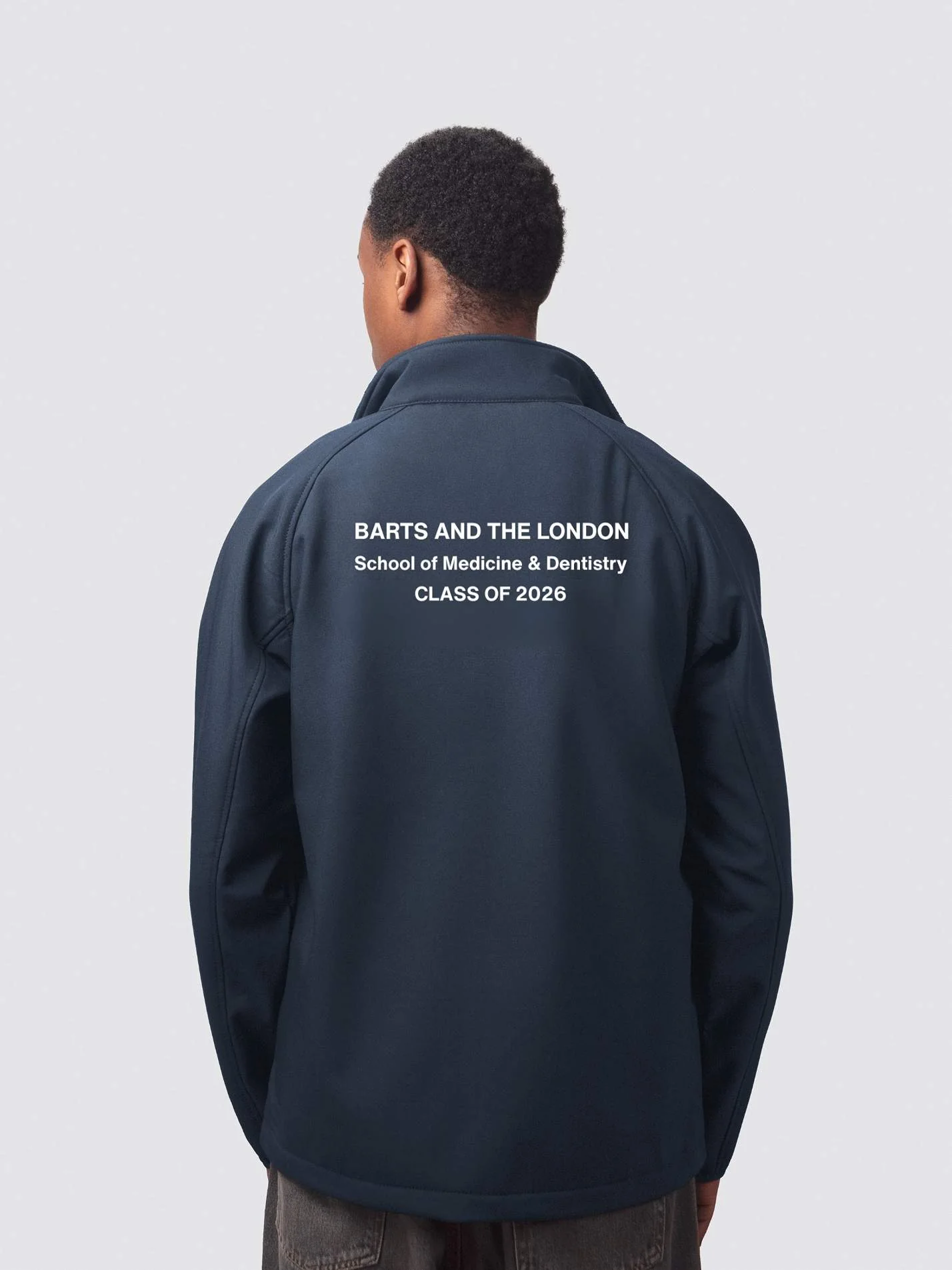 Barts and The London School of Medicine & Dentistry Class of 2026 Sustainable Men's Soft Shell Jacket - Image 4