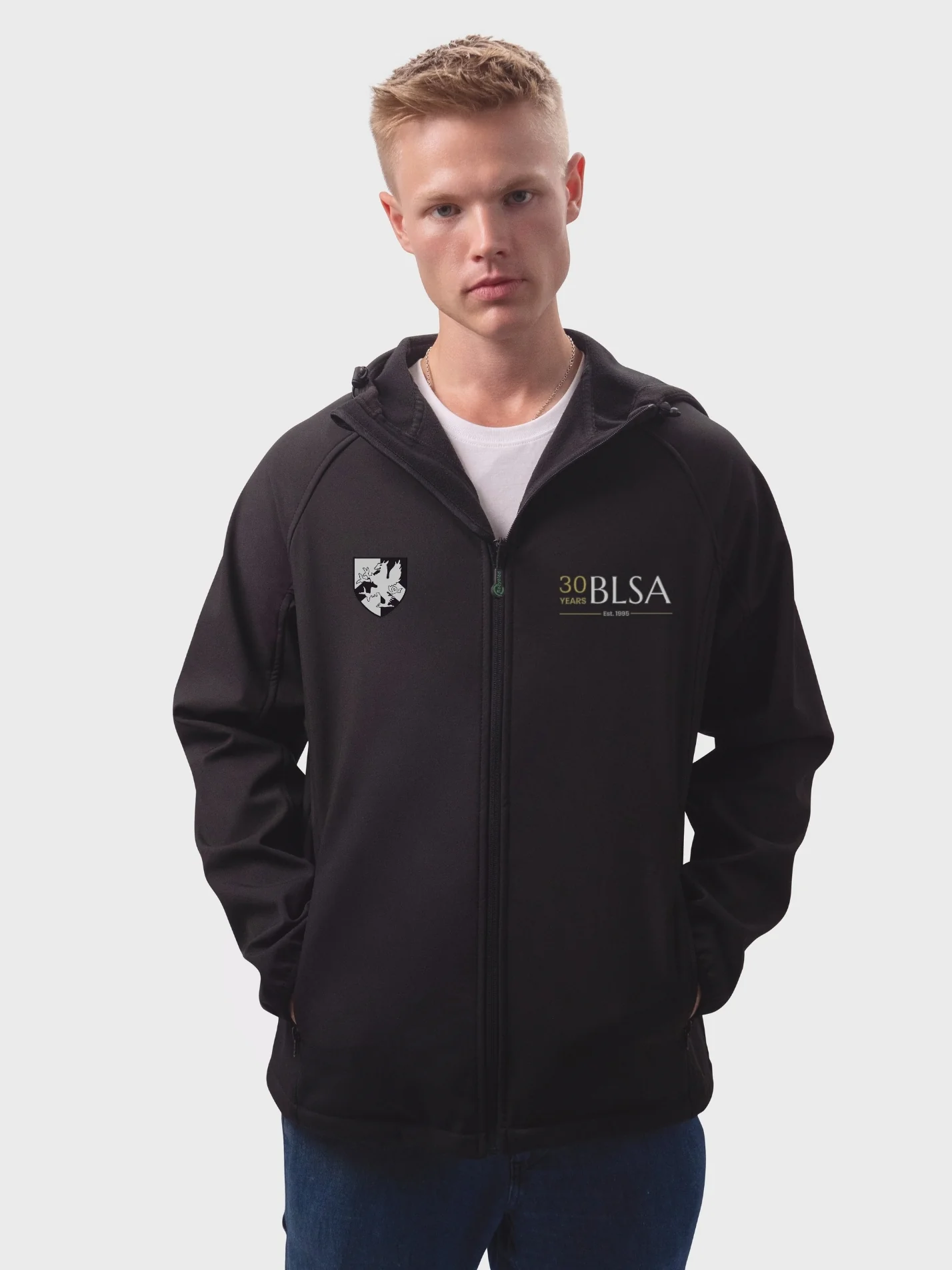 Barts and The London Students' Association - 30 Years of BLSA Sustainable Men’s Hooded Soft Shell Jacket