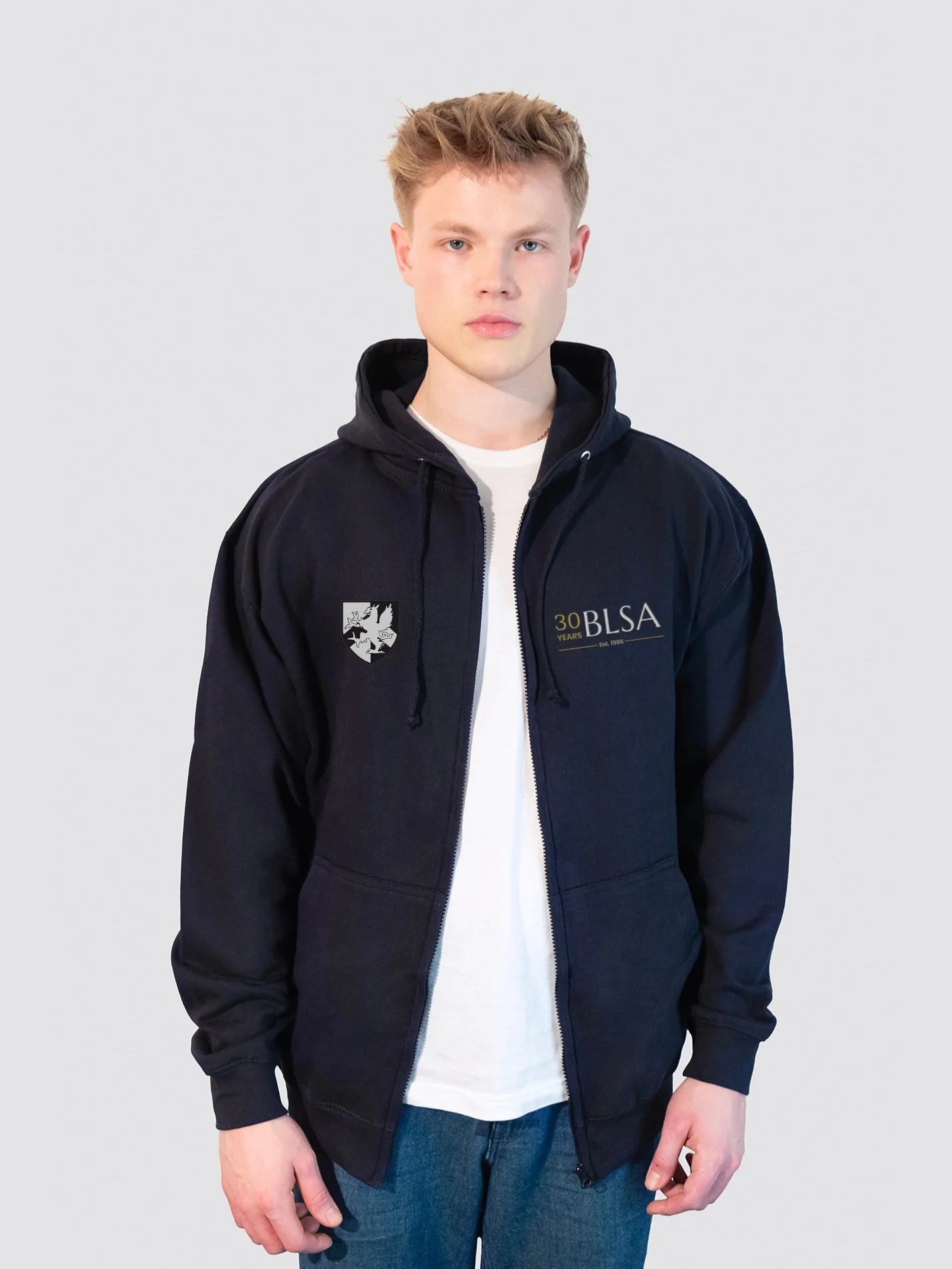Barts and The London Students' Association - 30 Years of BLSA Zip-Up Unisex Hoodie - Image 3