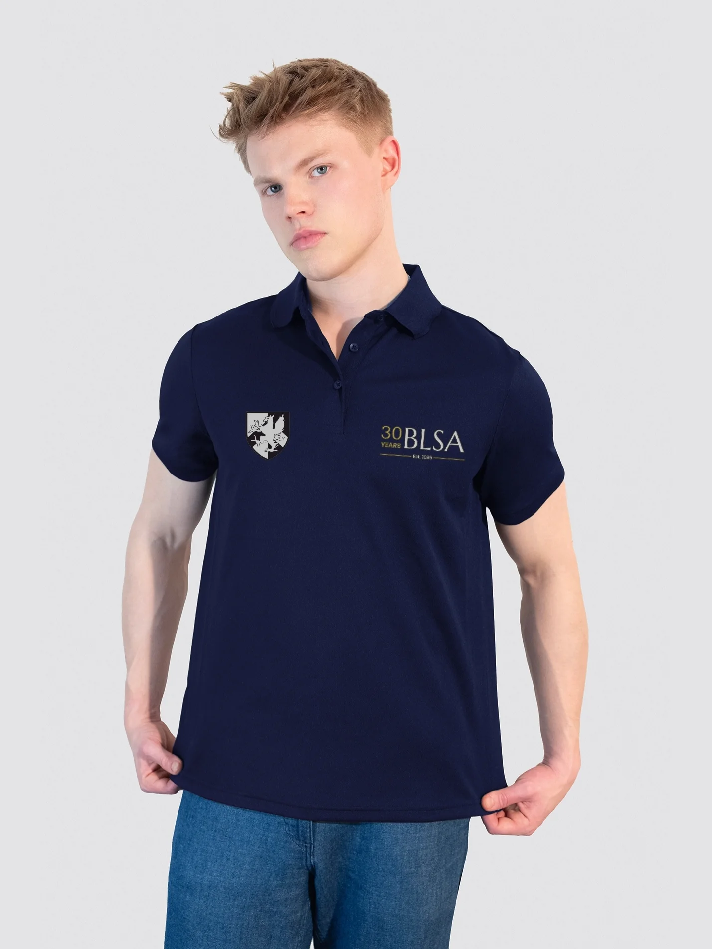 Barts and The London Students' Association - 30 Years of BLSA Sustainable Men's Polo Shirt - Image 3