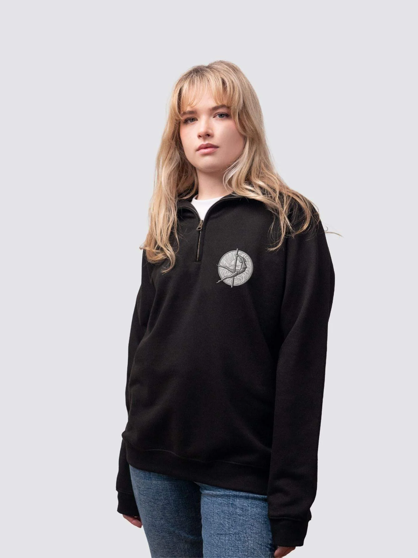 Bath University Pole and Aerial Society Unisex 1/4 Zip Sweatshirt