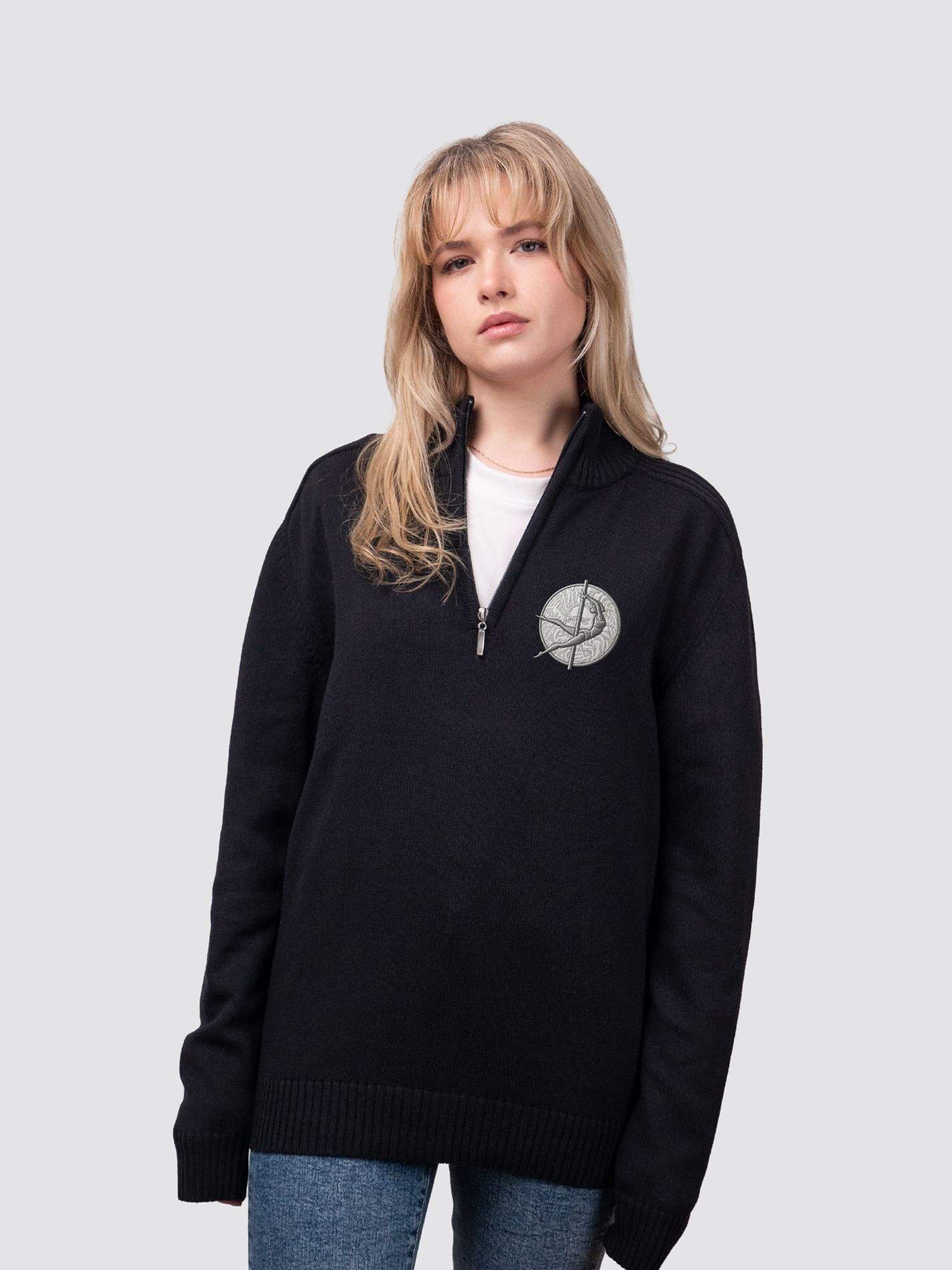Bath University Pole and Aerial Society Sustainable Unisex Zip-Neck Jumper