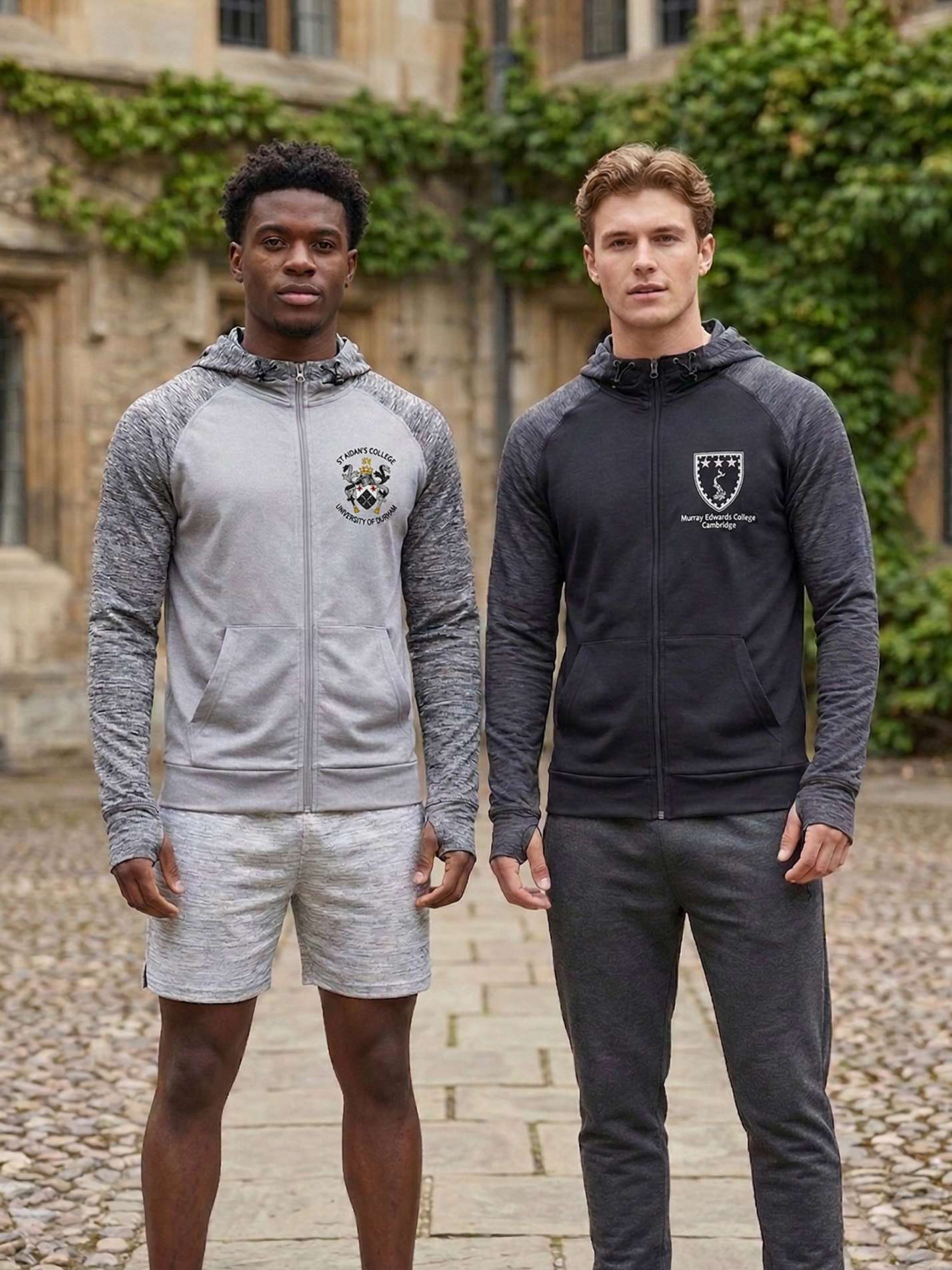 Hufiec Pomorze Men's Running Hoodie - Image 2