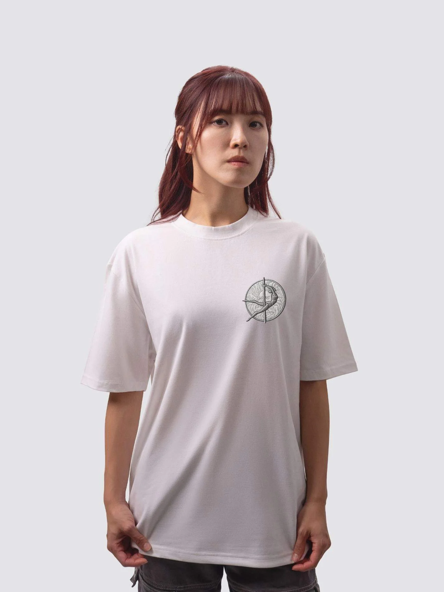 Bath University Pole and Aerial Society Unisex Heavy Oversized T-Shirt - Image 4