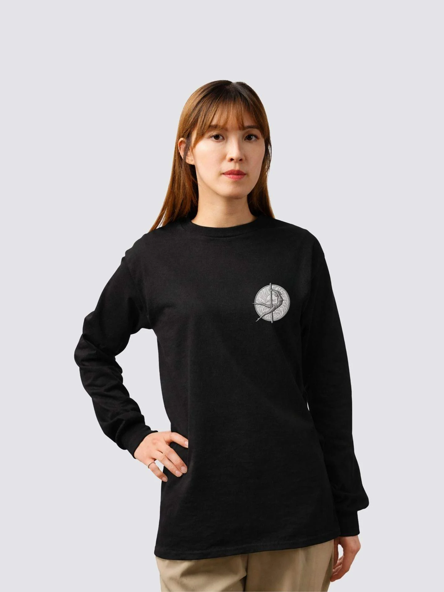 Bath University Pole and Aerial Society Unisex Cotton Long Sleeve T-Shirt - Image 5