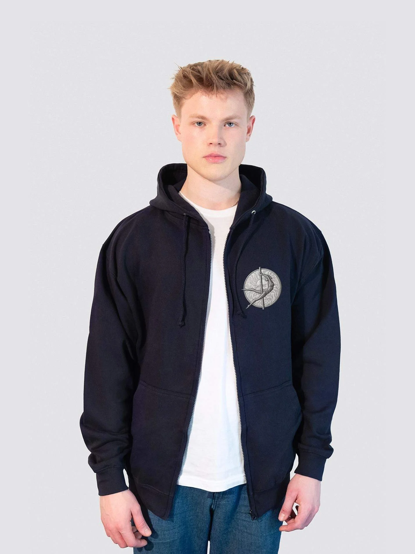 Bath University Pole and Aerial Society Zip-Up Unisex Hoodie - Image 6