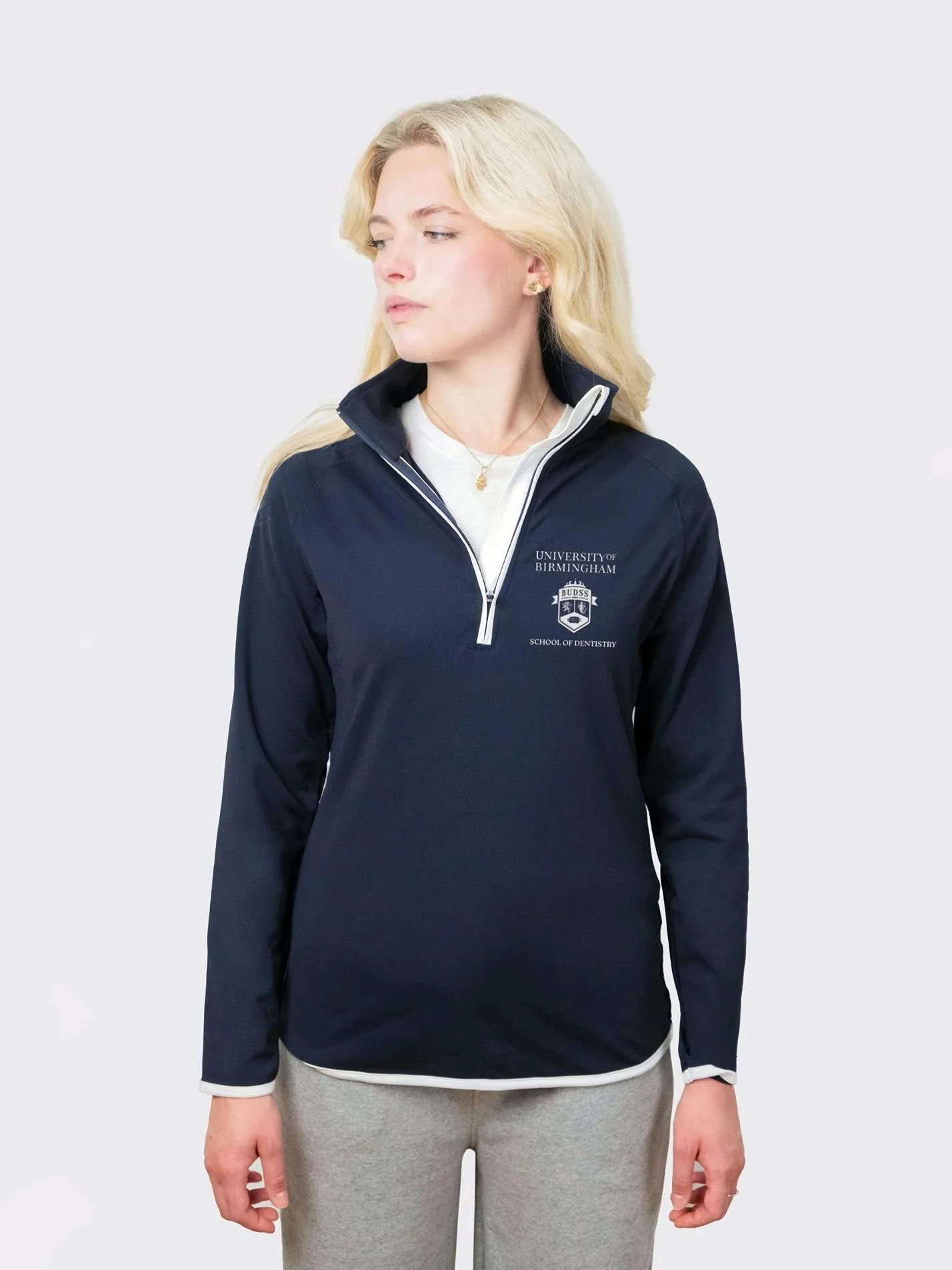 Birmingham University Dental Students Society Ladies Performance 1/4 Zip Sweatshirt