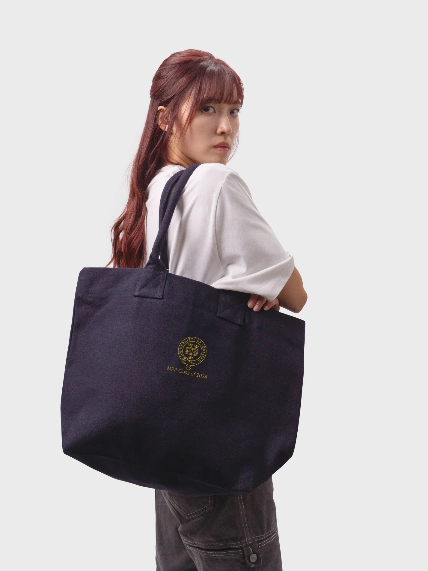 Blavatnik School of Government - MPP class of 2024 Cotton Canvas Printed Shopper Bag - Image 2