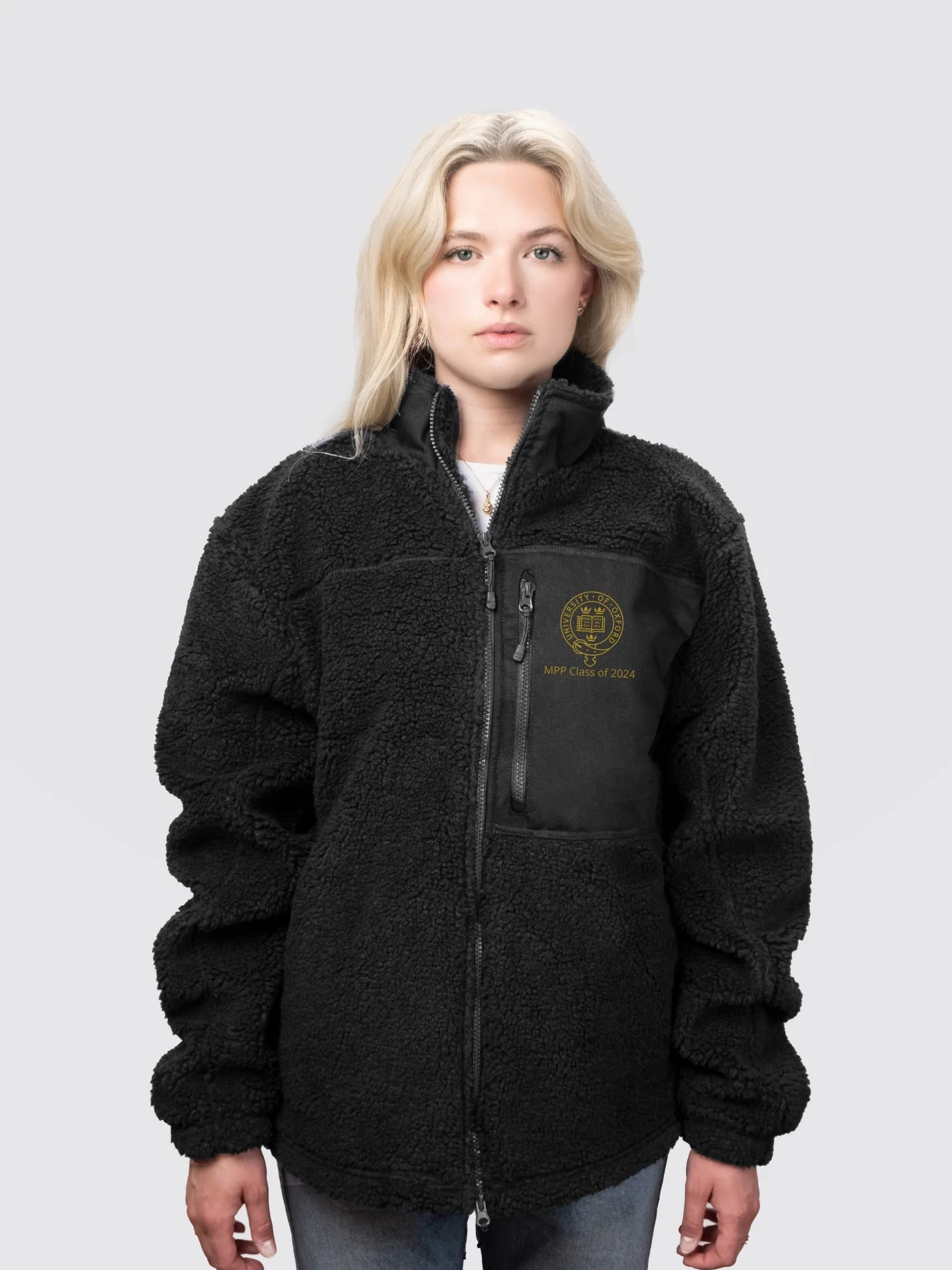 Blavatnik School of Government - MPP class of 2024 Unisex Fluffy Sherpa Fleece Jacket