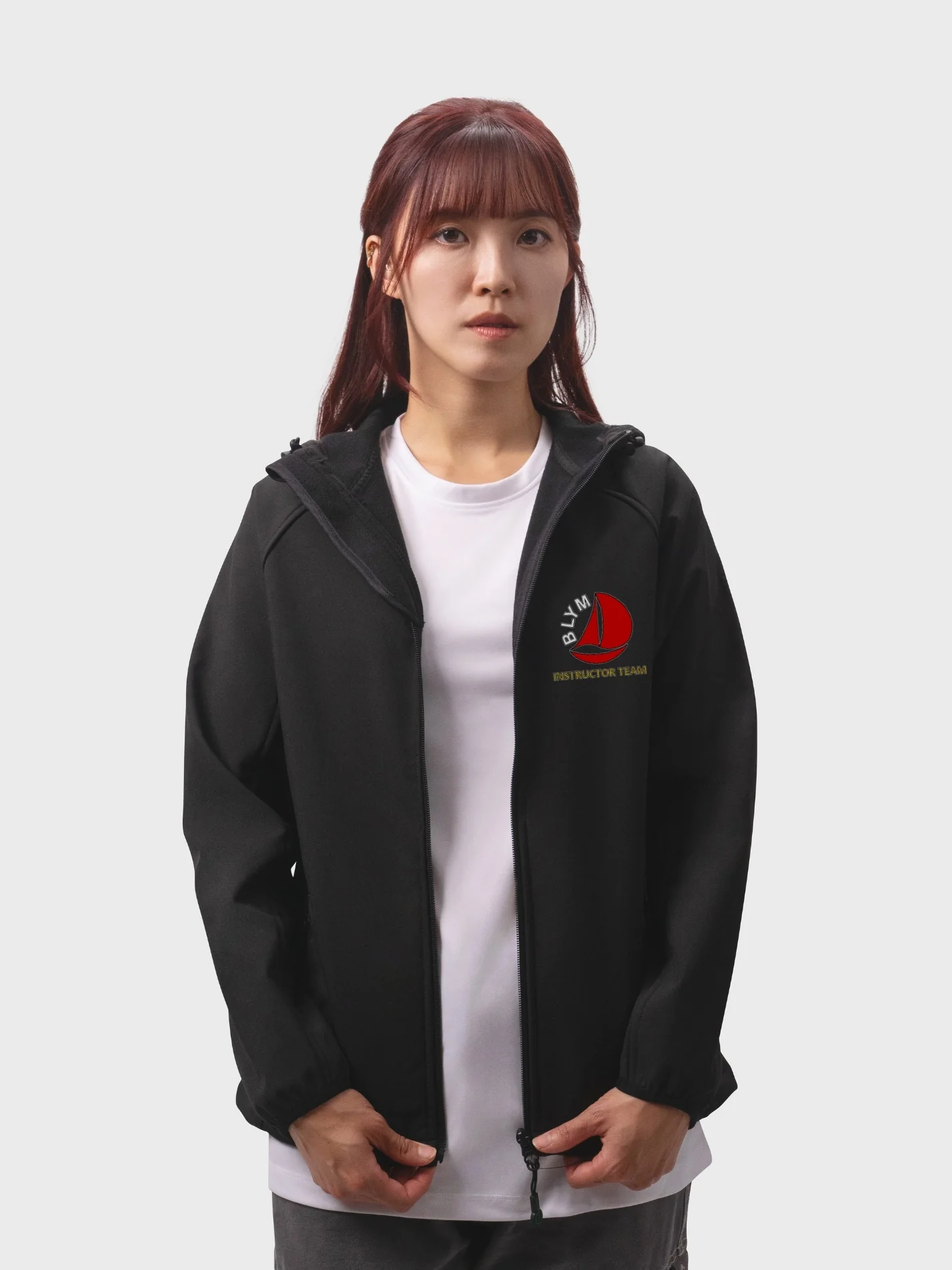 BLYM Instructor Team Sustainable Ladies Hooded Soft Shell Jacket