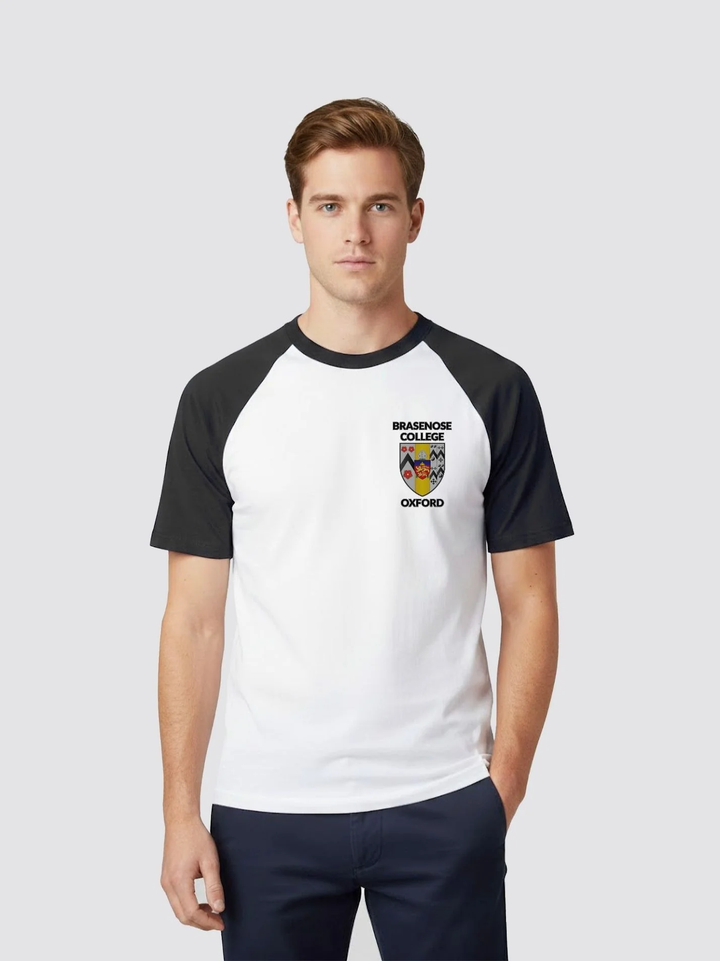 Brasenose College Oxford JCR Unisex Baseball T-Shirt