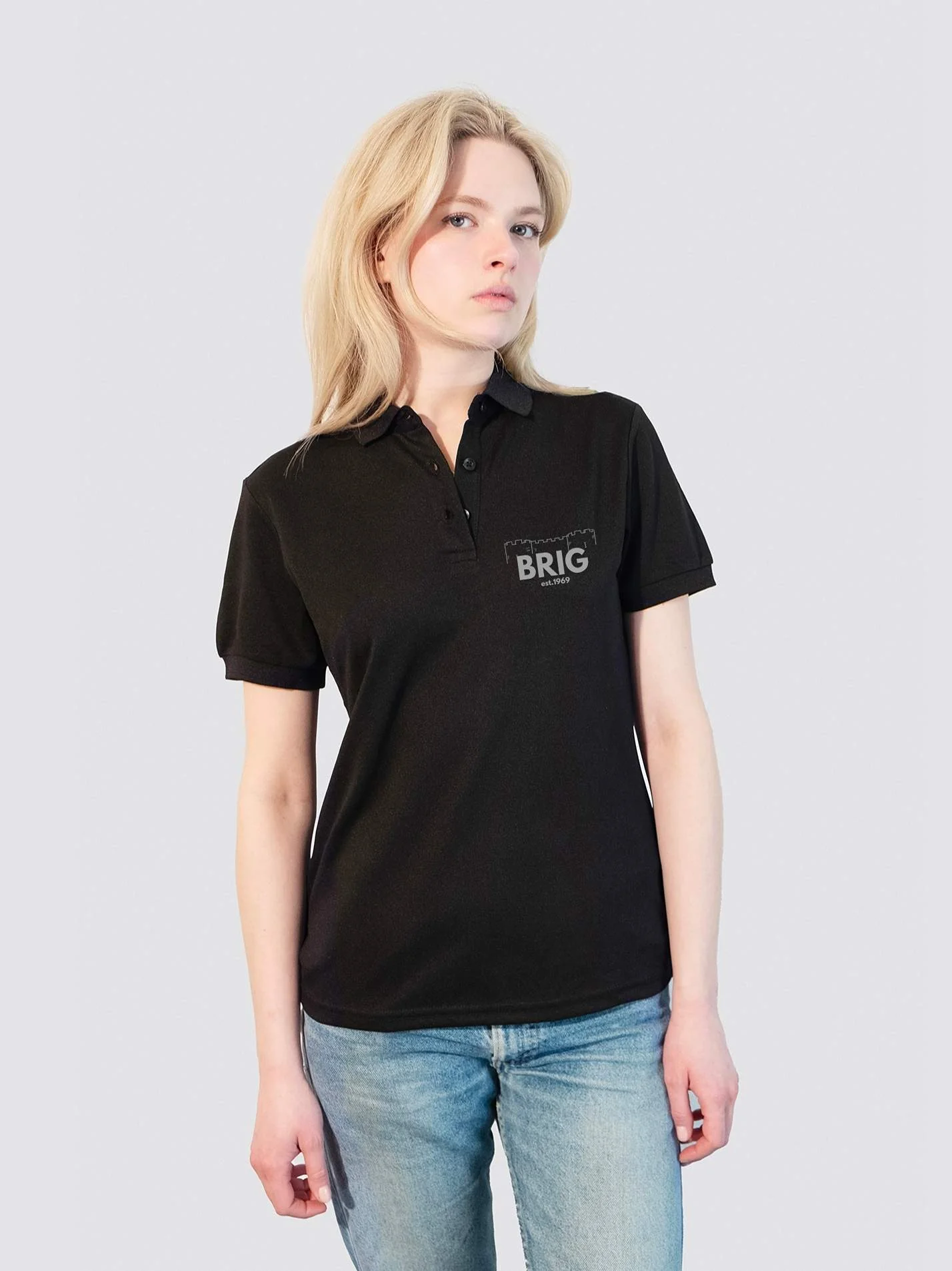 Brig Newspaper Sustainable Ladies Polo Shirt