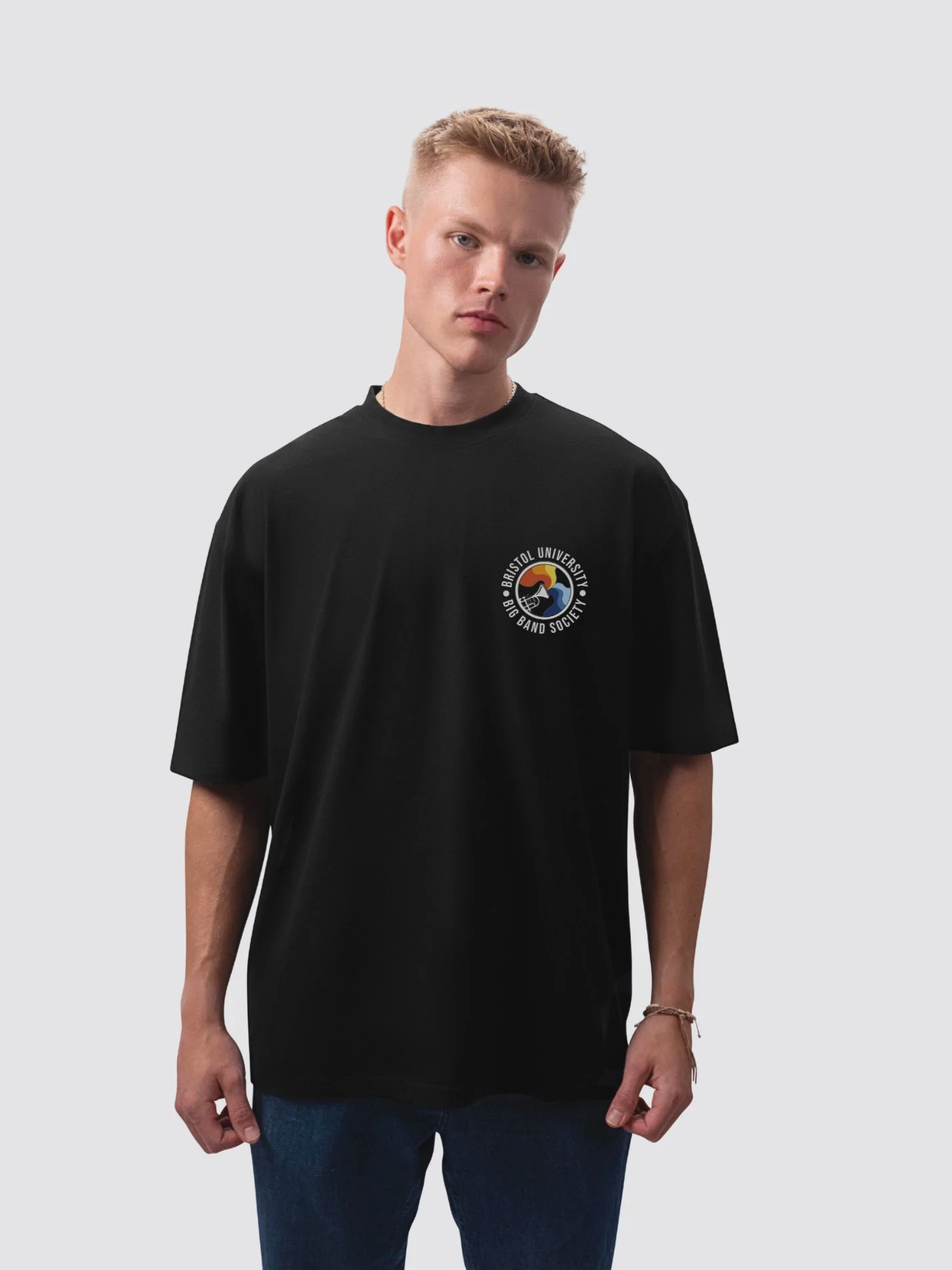 Bristol Big Band Society Unisex Heavy Oversized T-Shirt