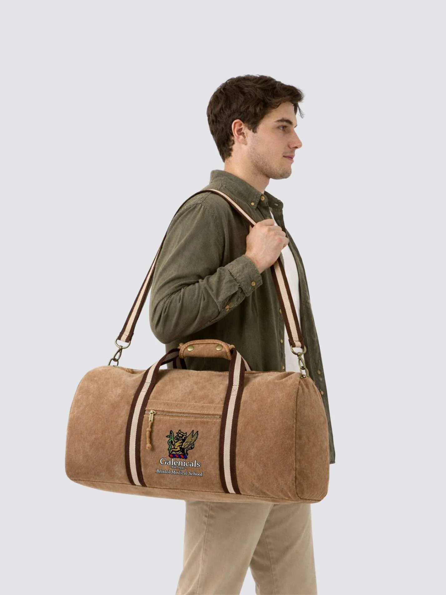 Bristol Galenicals Vintage Canvas Weekender Holdall