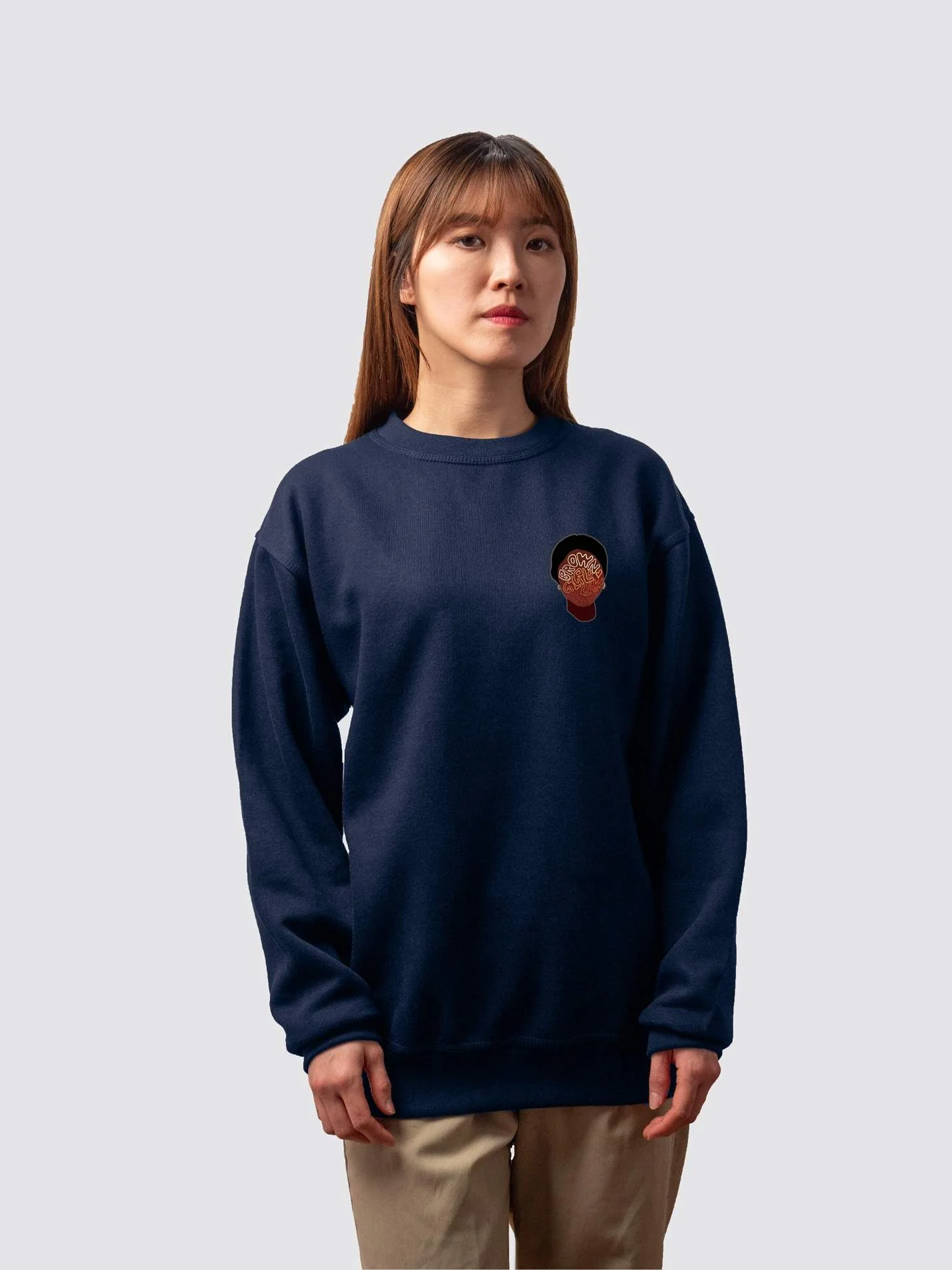 Brown Girl Link Up Unisex Heavyweight Sweatshirt - Image 7