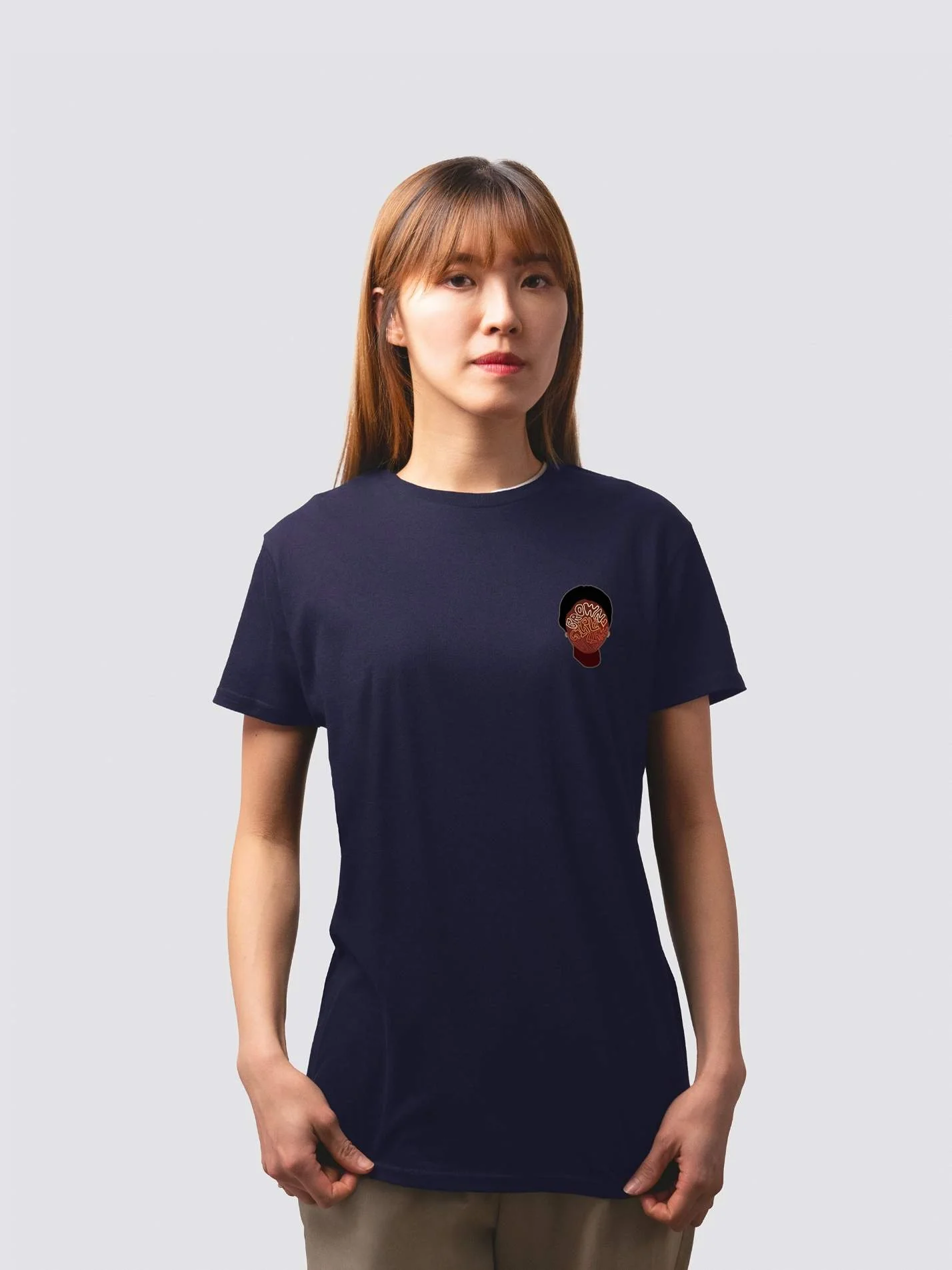 Brown Girl Link Up Unisex Organic Cotton T-Shirt