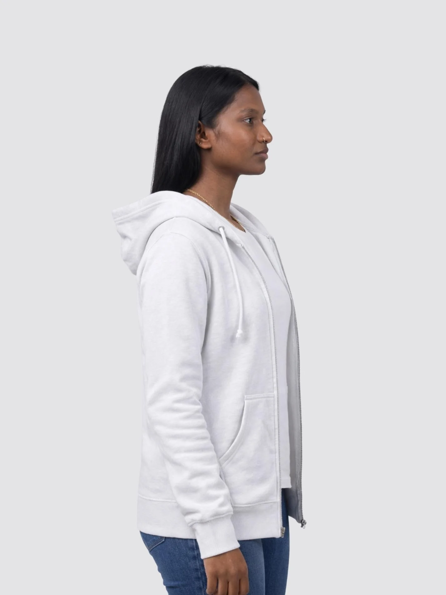 Brown Girl Link Up Zip-Up Unisex Hoodie - Image 4