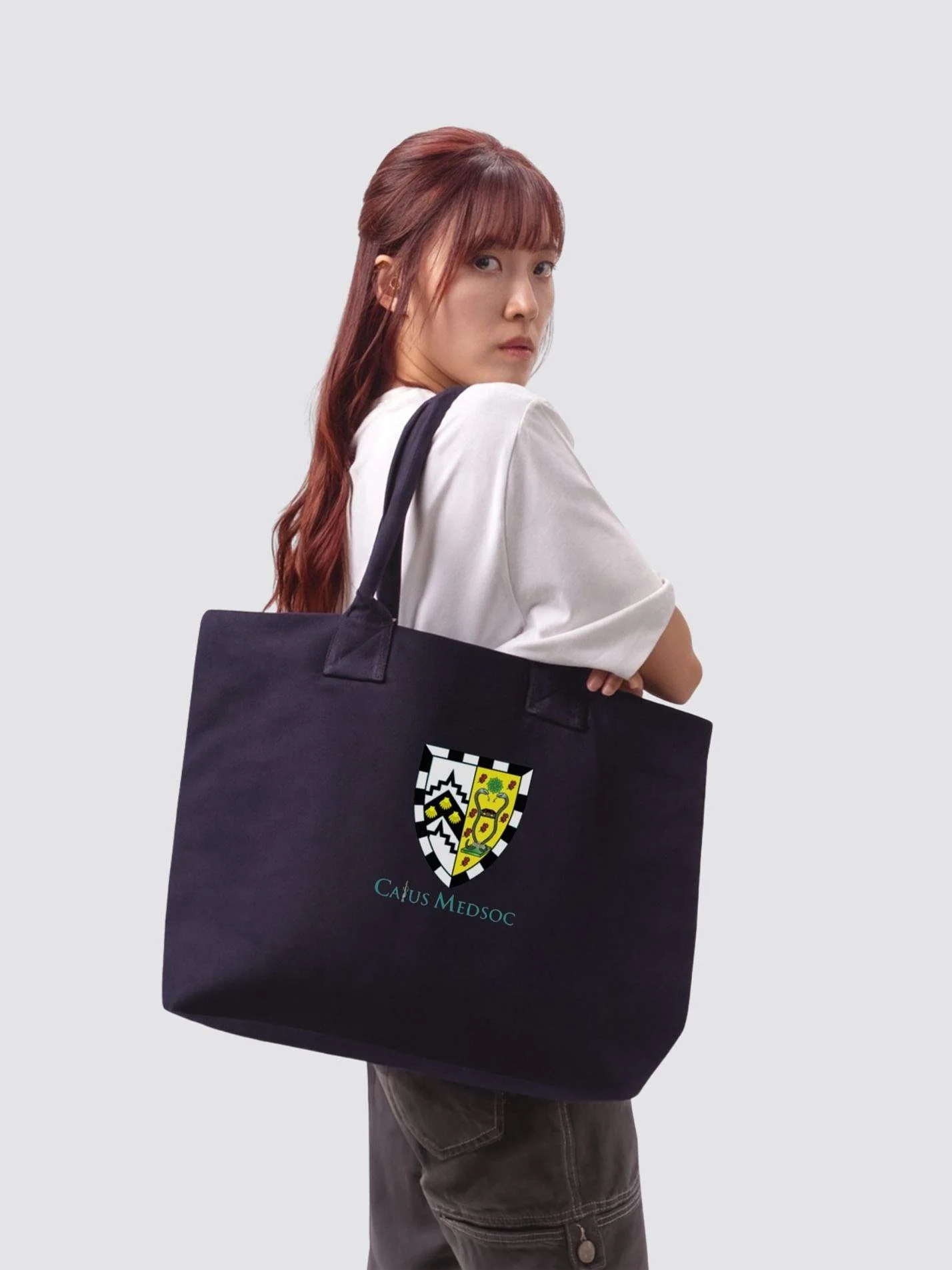 Caius Medical Society Cotton Canvas Printed Shopper Bag