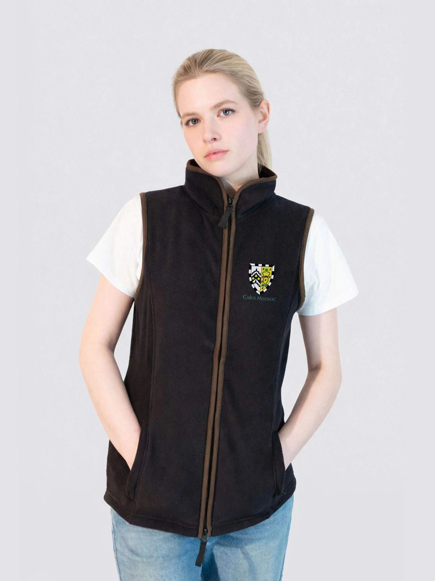 Caius Medical Society Ladies Heritage Gilet Fleece - Image 3