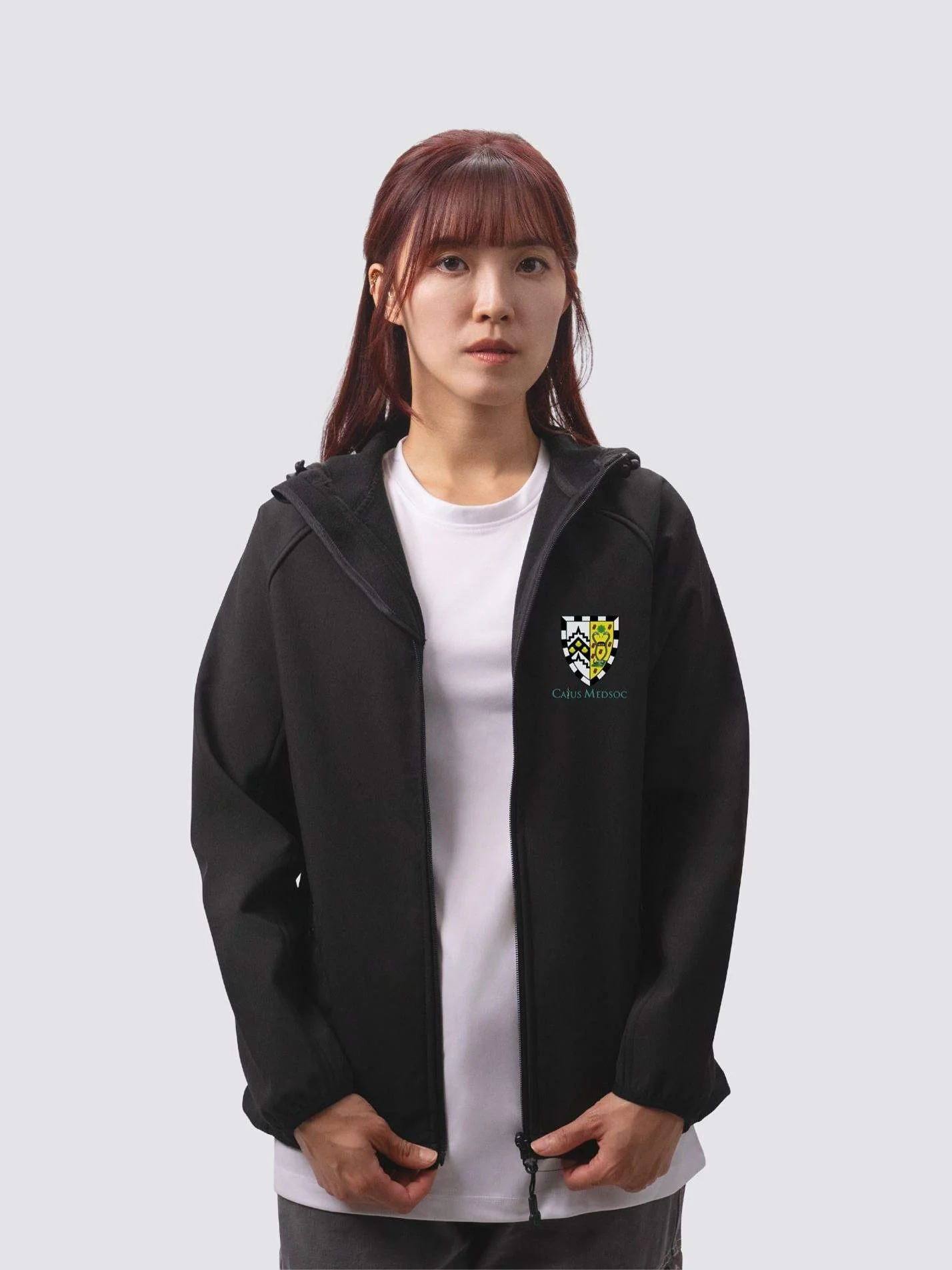 Caius Medical Society Sustainable Ladies Hooded Soft Shell Jacket
